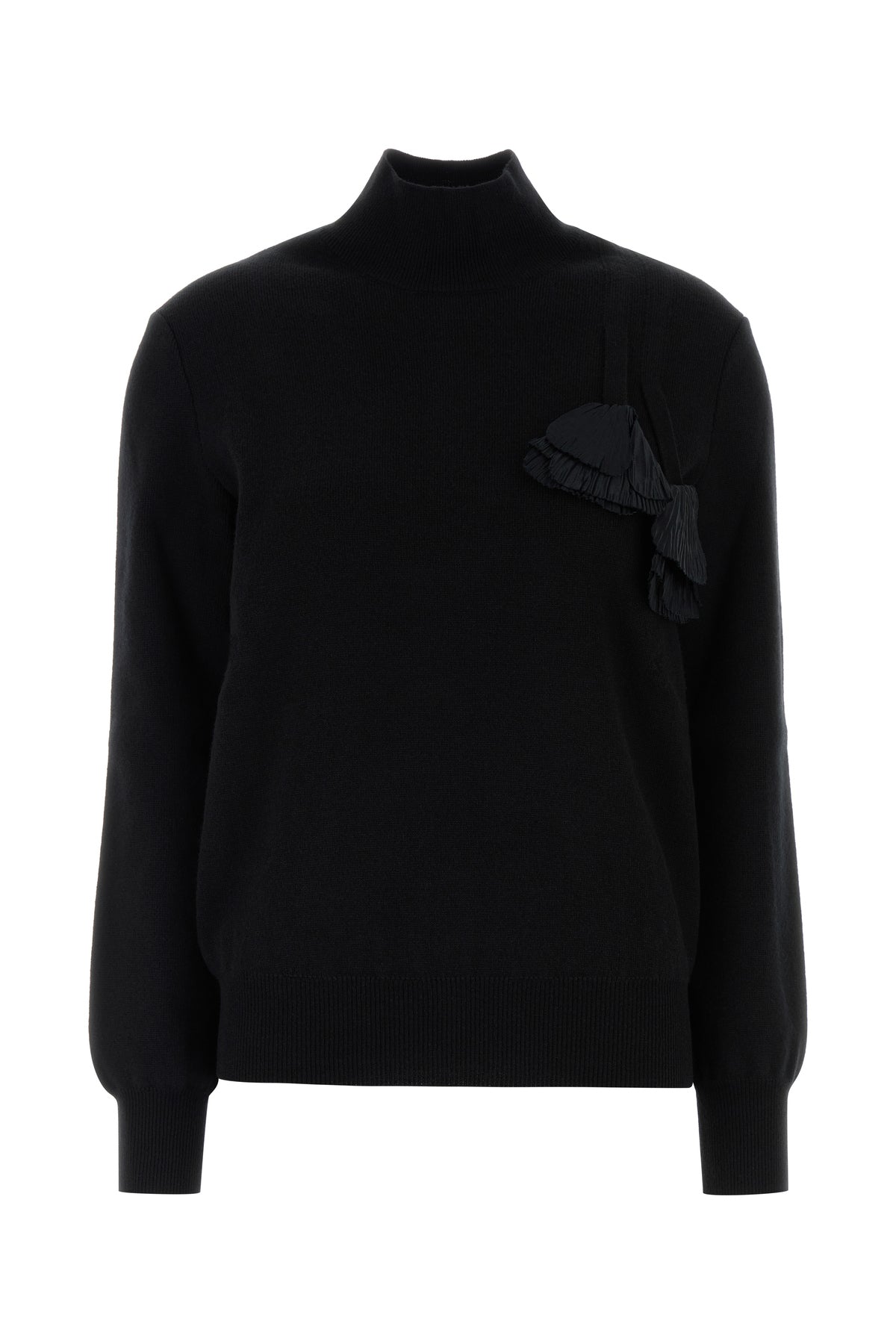 Ferragamo Maglione in misto lana nera