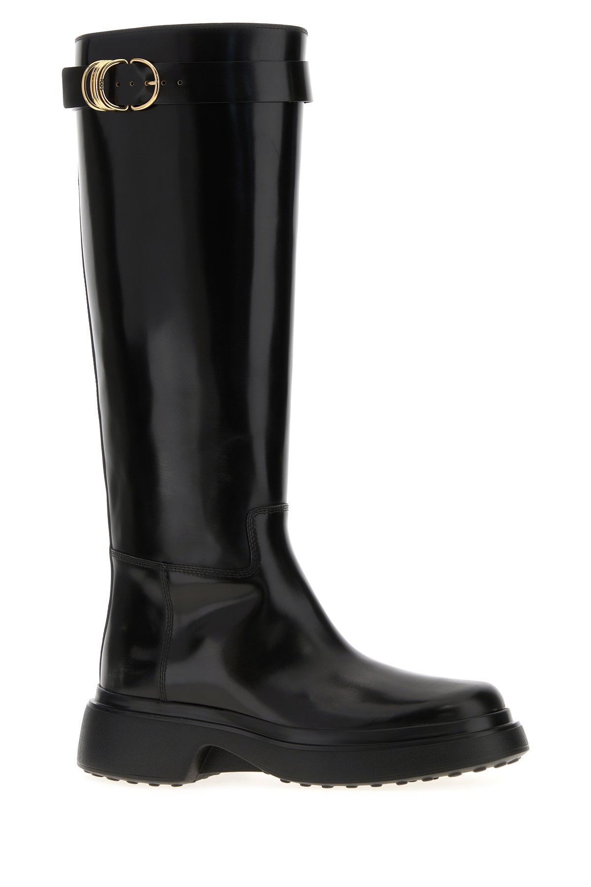 Tod's Stivali in pelle nera, view 2