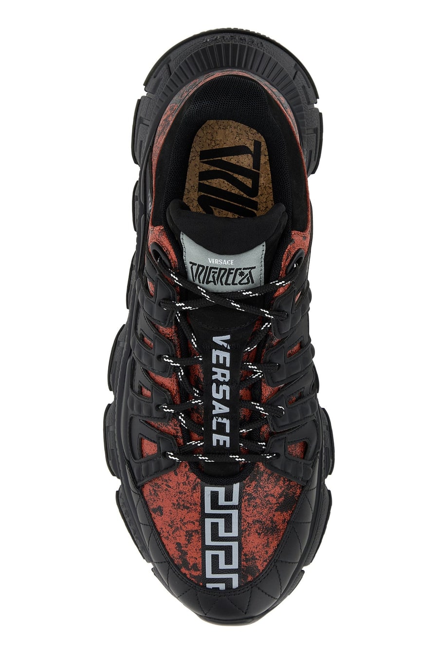Versace Sneakers in pelle bicolor, view 4