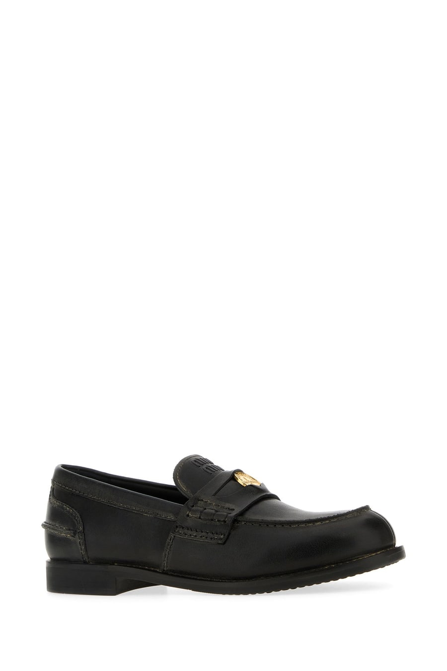 Miu Miu Mocassini in pelle nera, view 2