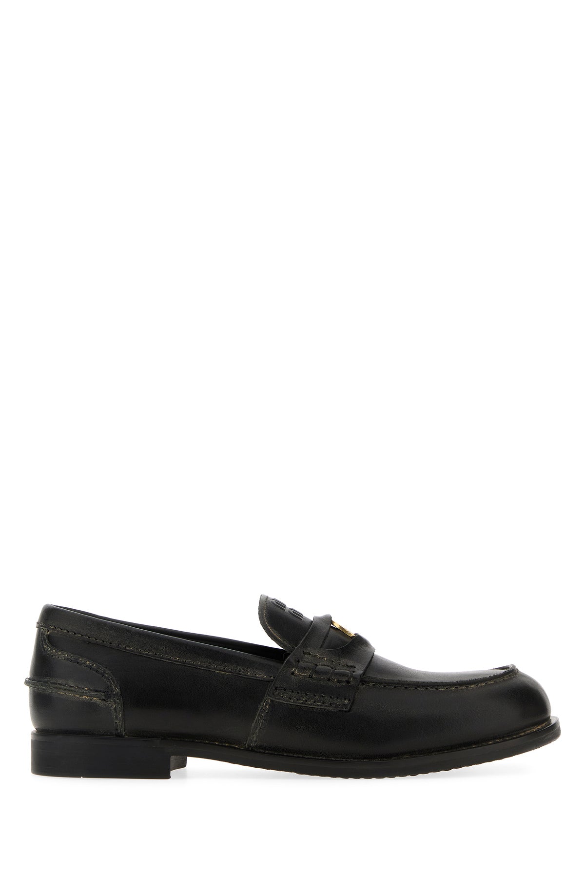 Miu Miu Mocassini in pelle nera