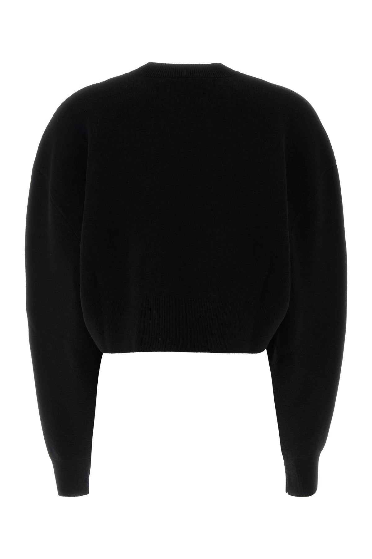 Tom Ford Maglione oversize in misto lana nera, view 2
