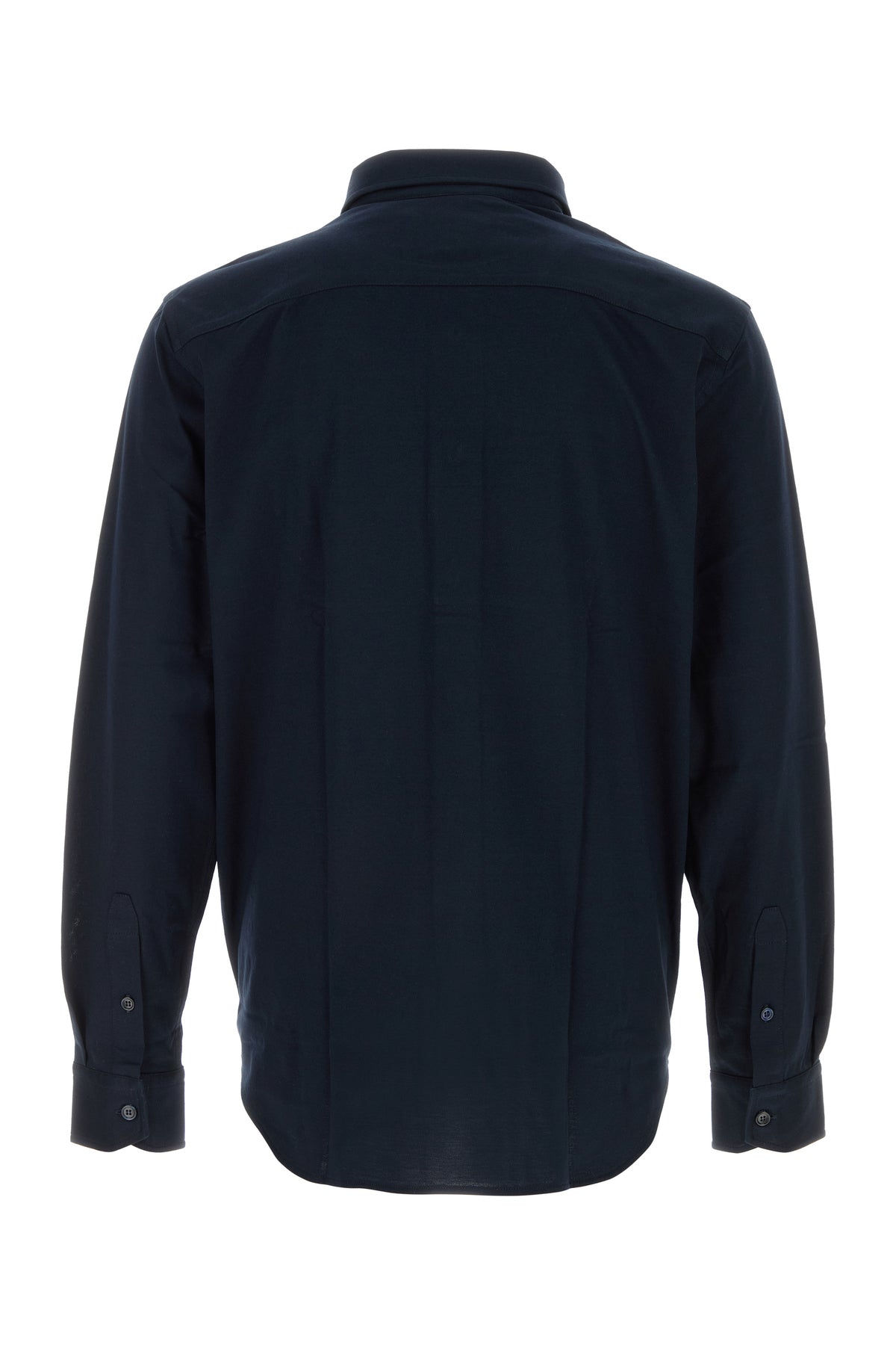 BRIONI Camicia in cotone blu notte, view 2