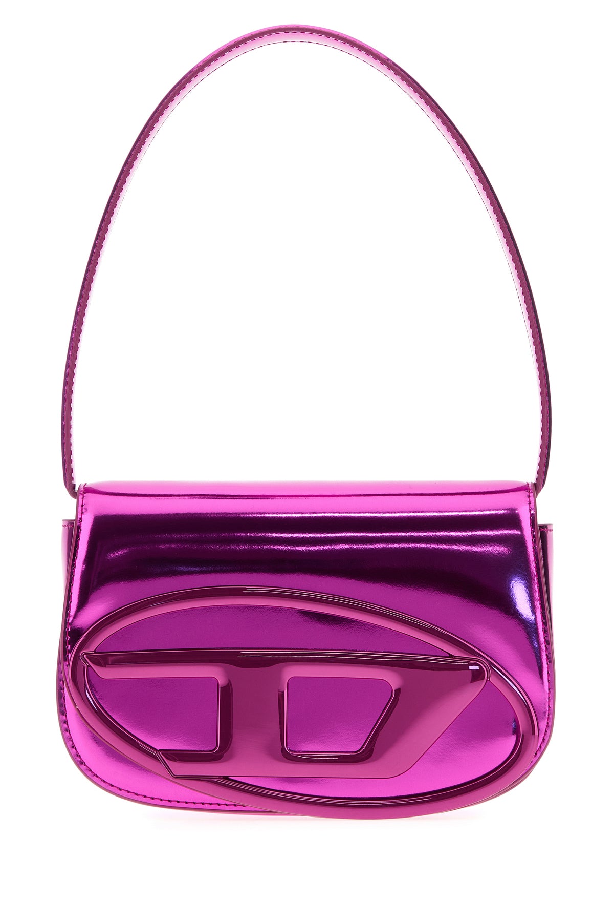 Diesel Borsa a spalla 1DR in pelle fucsia