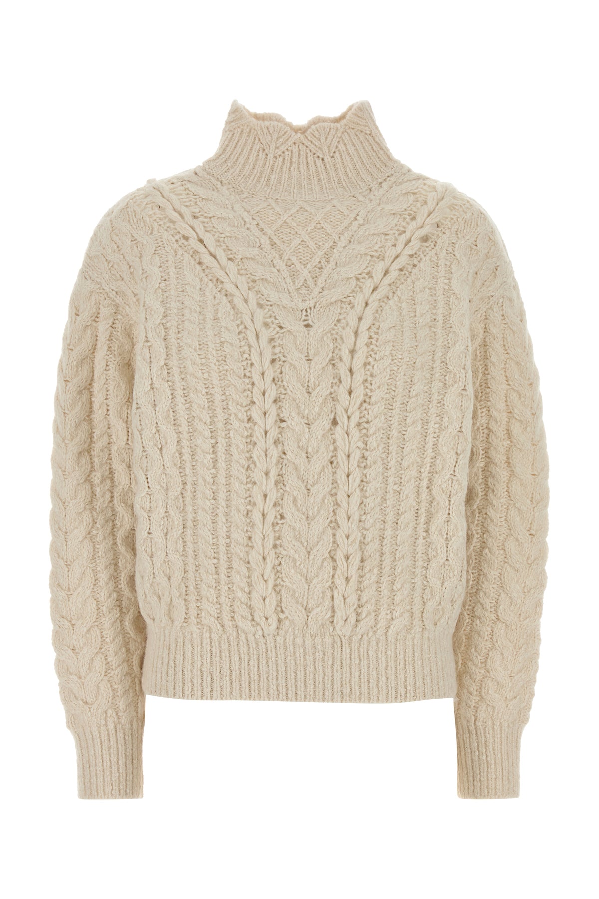 ISABEL MARANT ETOILE Maglione Bolinea in misto cotone avorio