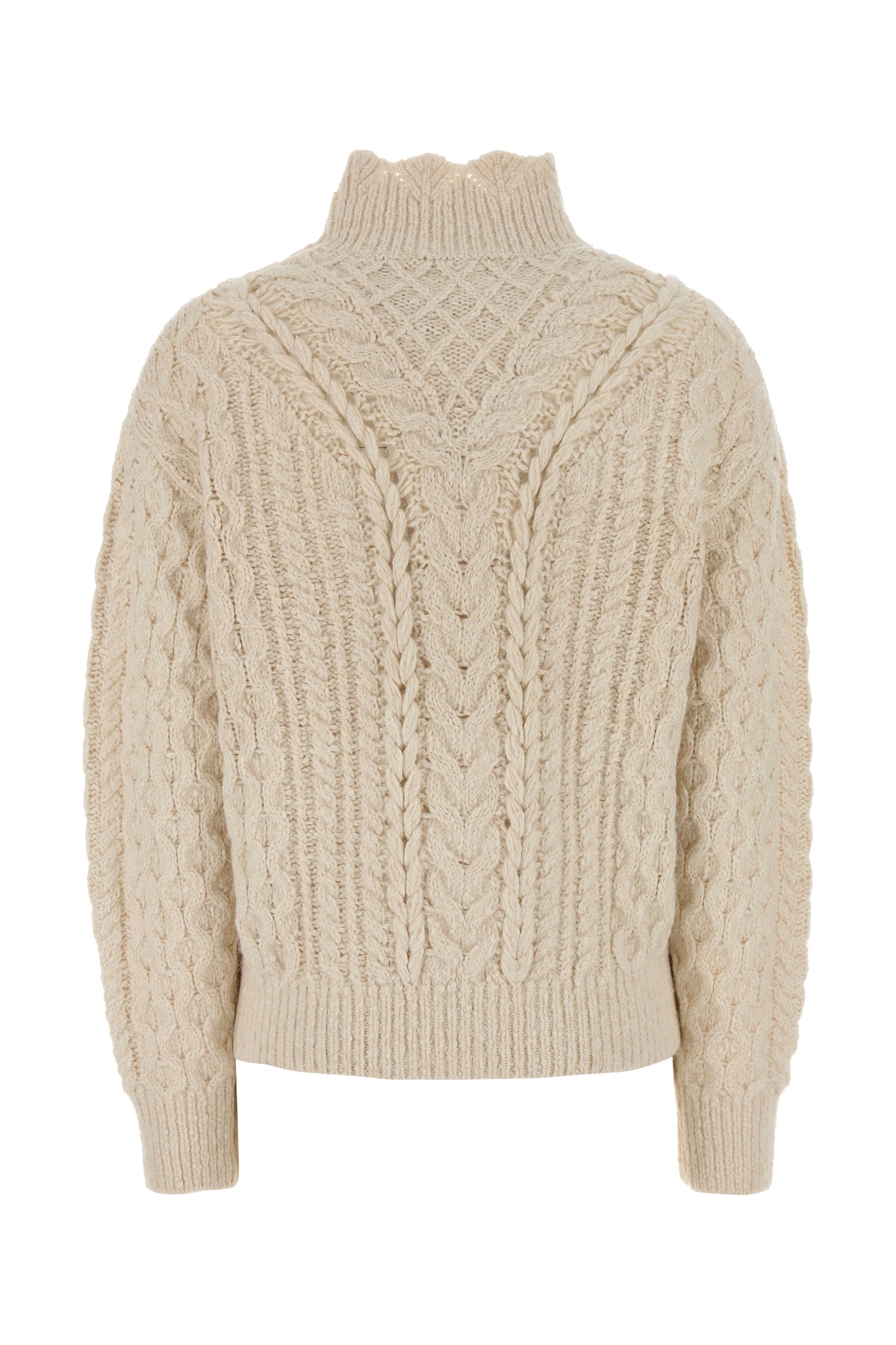 ISABEL MARANT ETOILE Maglione Bolinea in misto cotone avorio, view 2