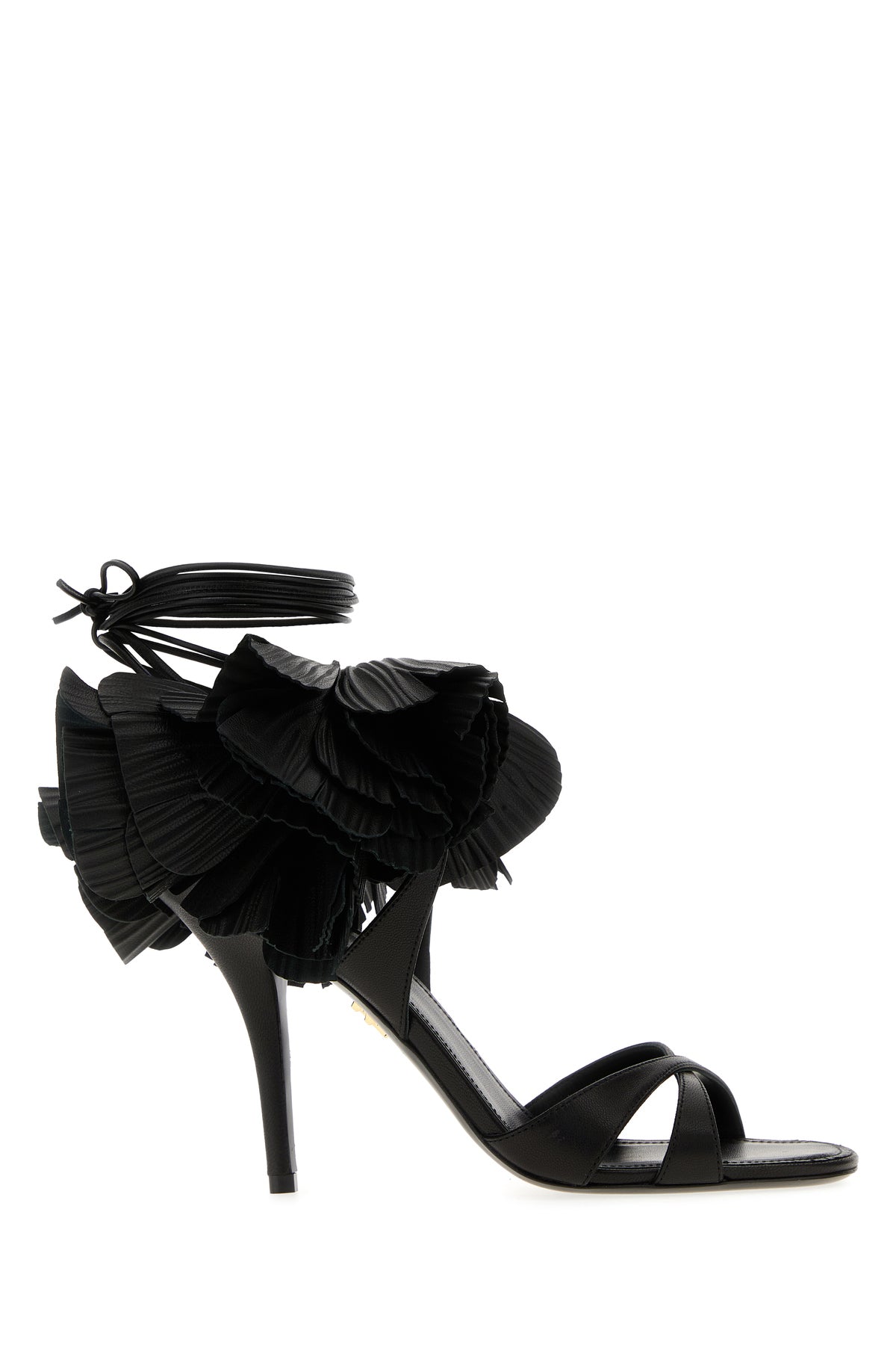 Ferragamo Sandali Estrella 95 in pelle nera