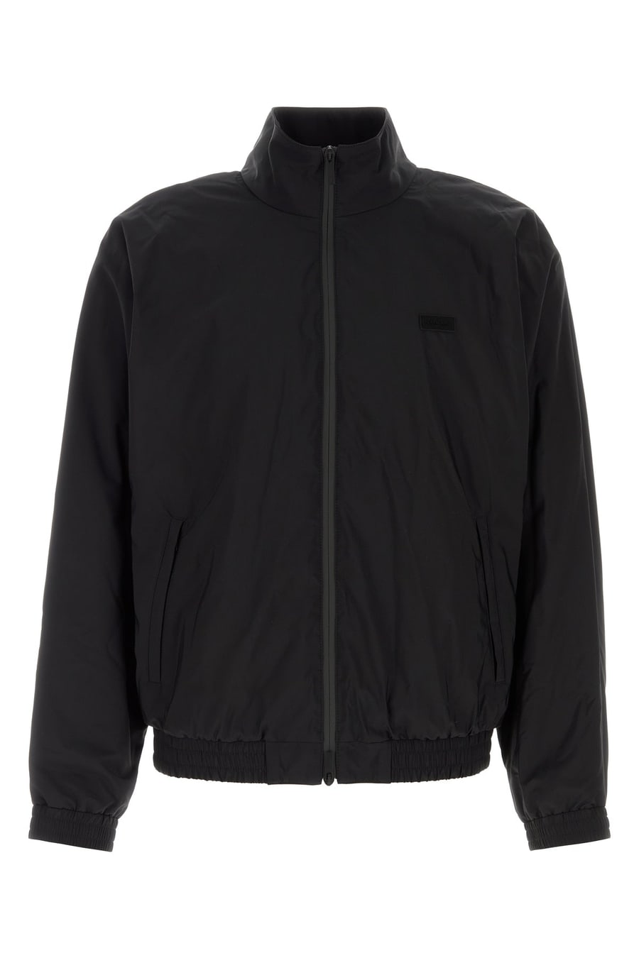 Ferragamo Giubbino in misto lana nera