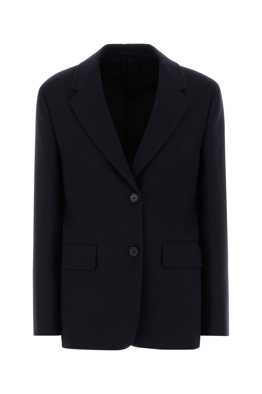 Prada Giacca in lana blu notte
