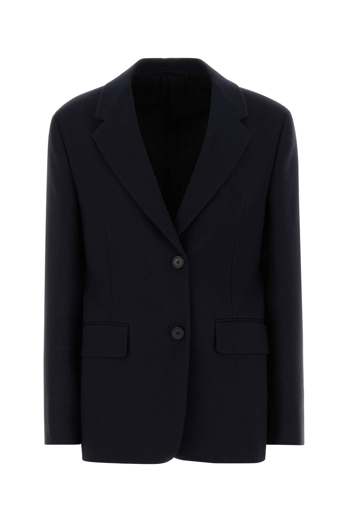 Prada Giacca in lana blu notte