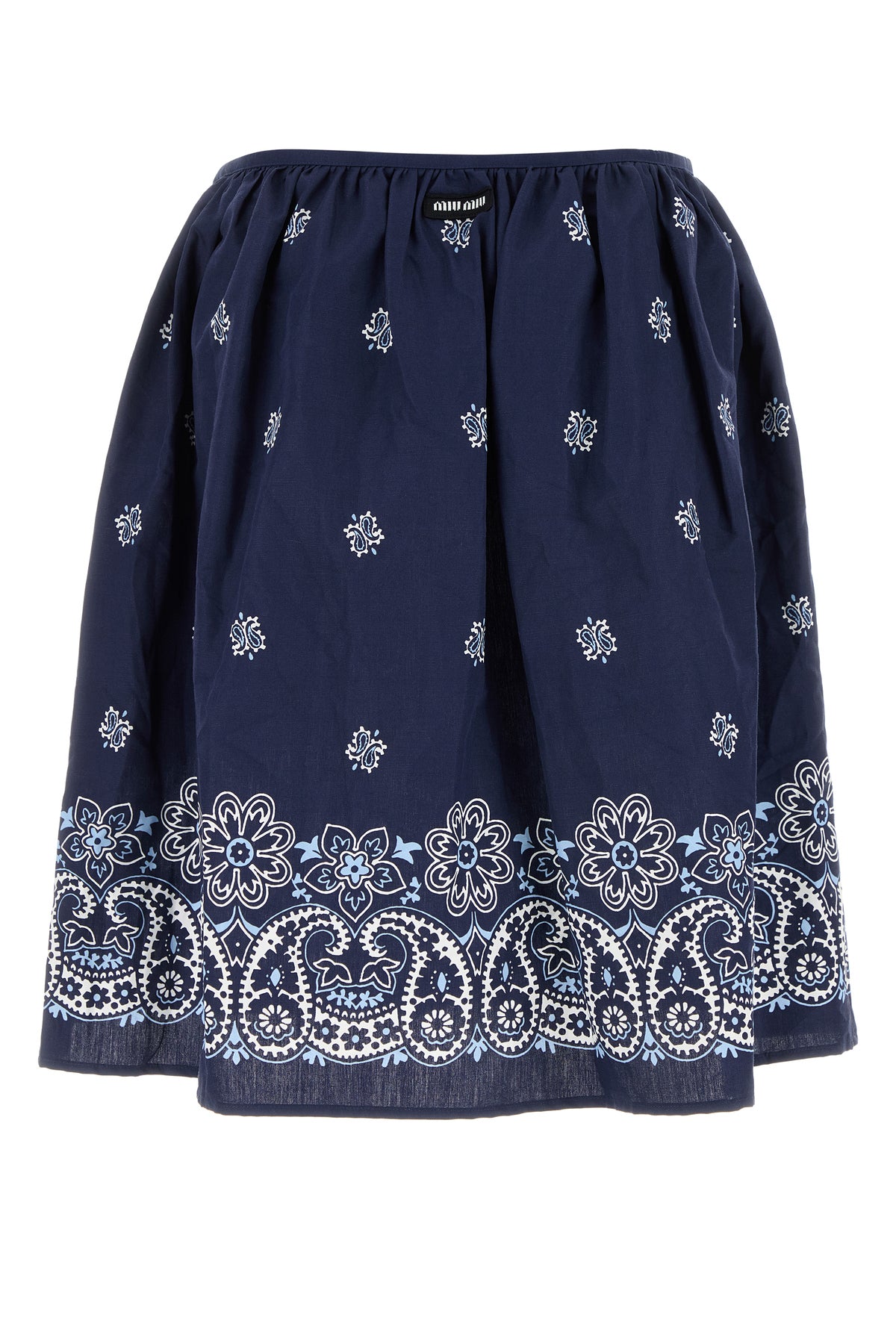 Miu Miu Gonna in popeline stampato, view 2