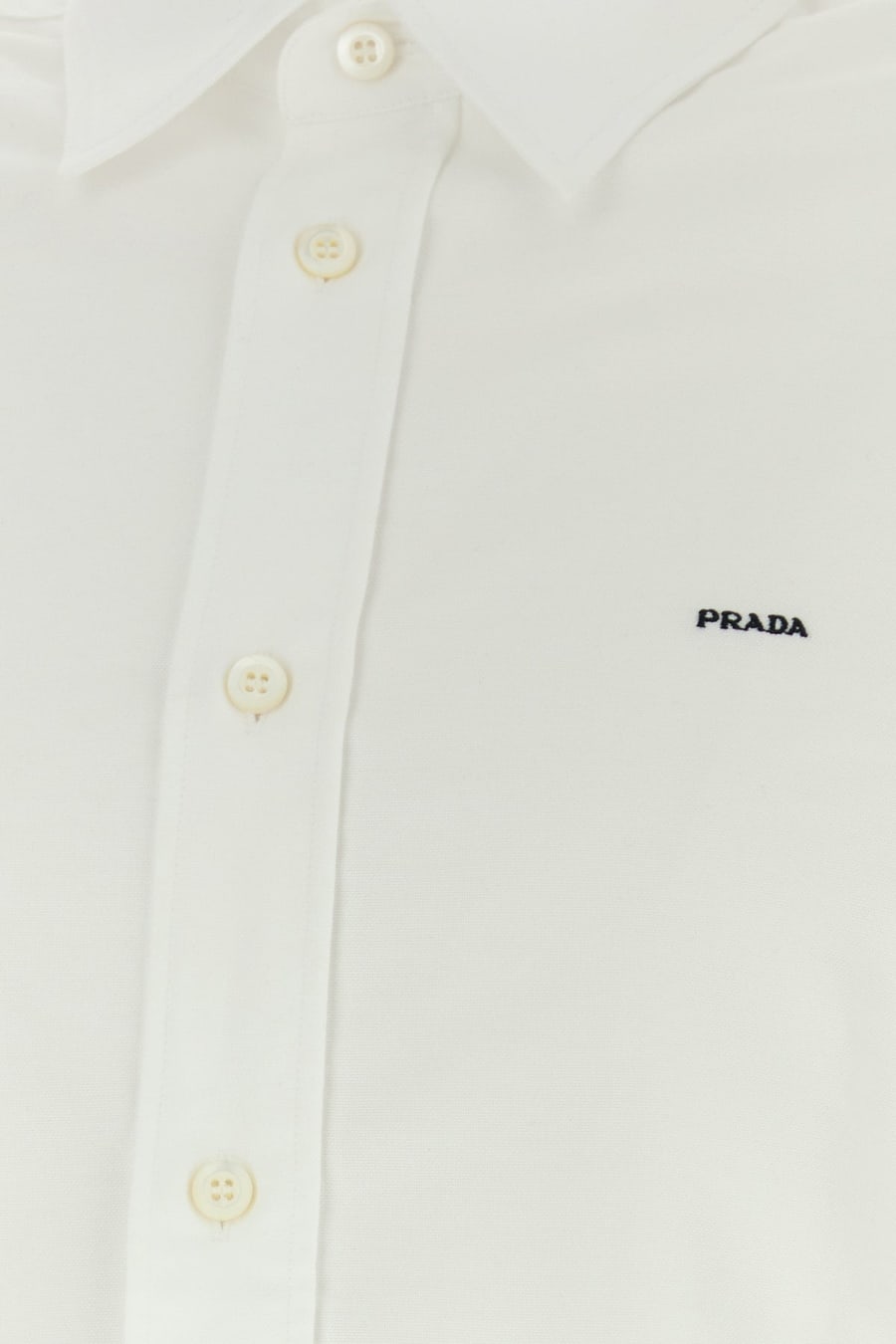 Prada Camicia in oxford bianco, view 3