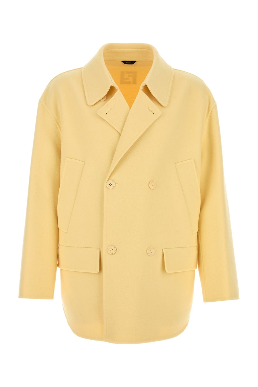 Fendi Giacca in flanella gialla