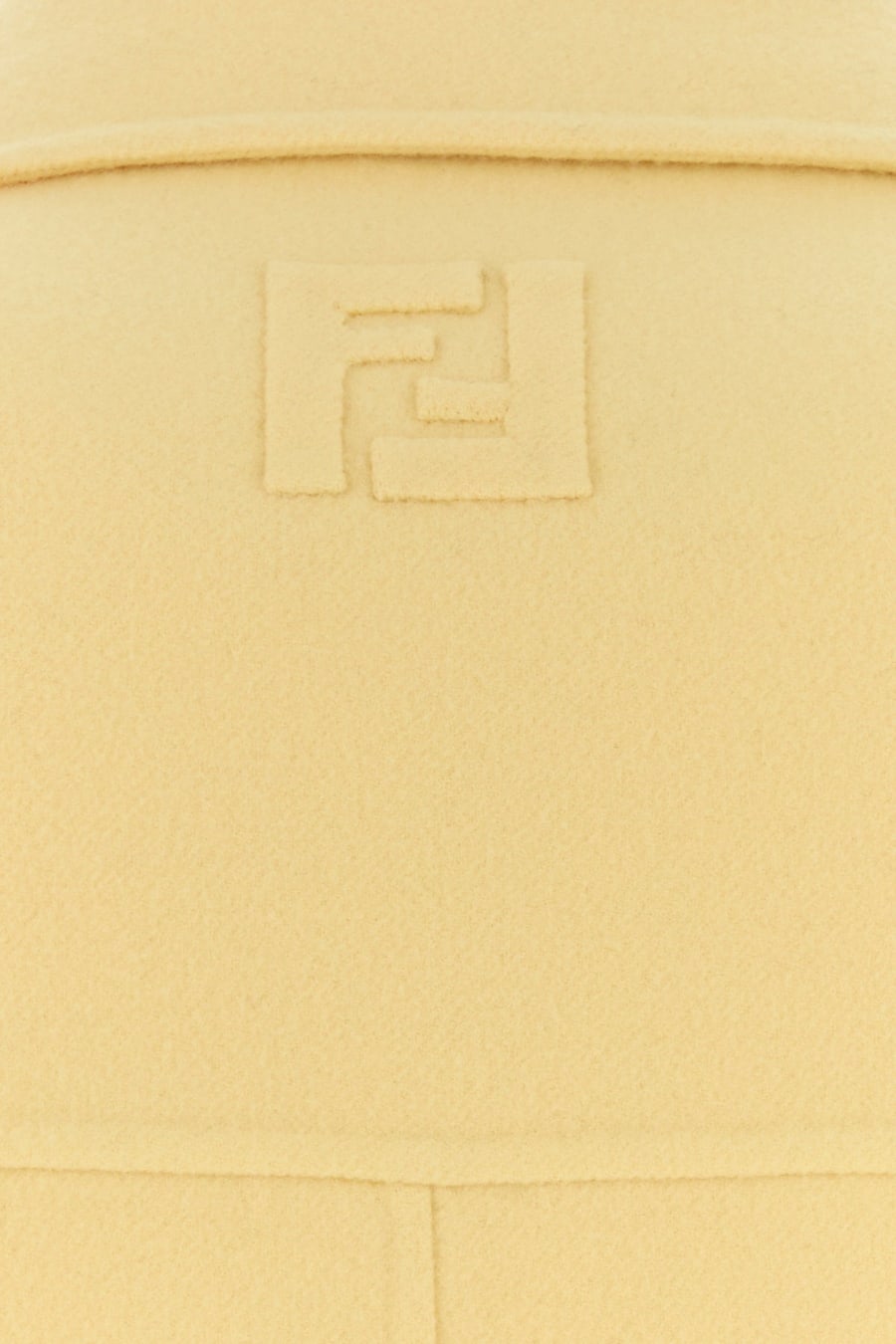 Fendi Giacca in flanella gialla, view 5