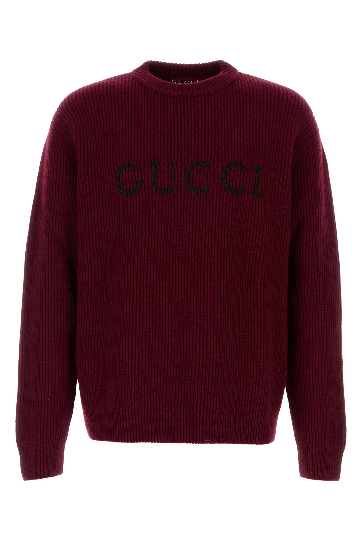 Gucci Maglione in misto lana bordeaux