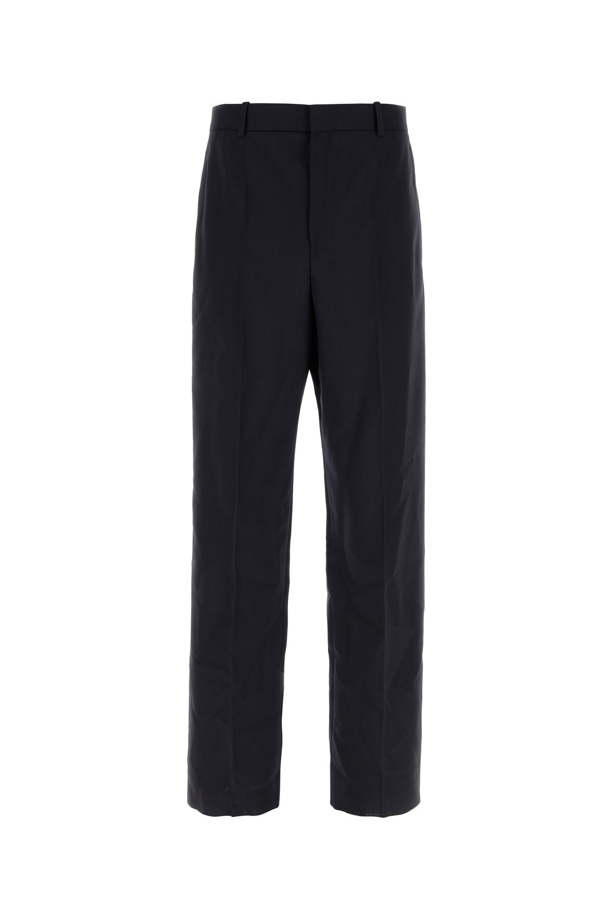 Saint Laurent Pantalone in lana blu notte