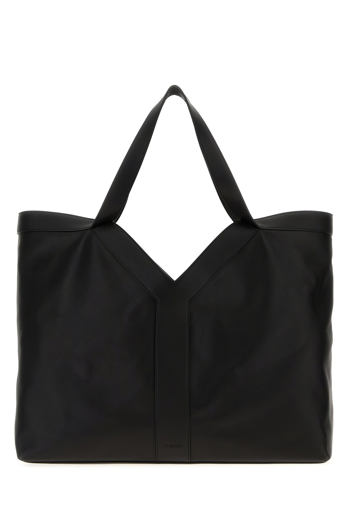 Saint Laurent Borsa shopping Y grande in pelle nera