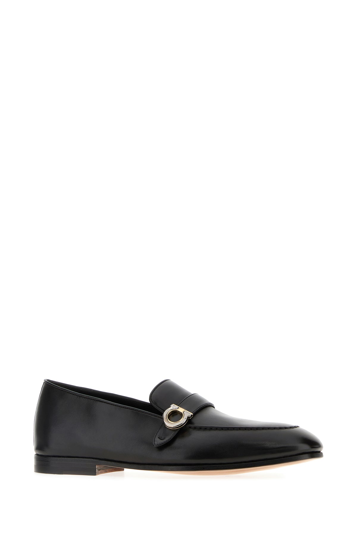 Ferragamo Mocassini Austin in pelle nera, view 2