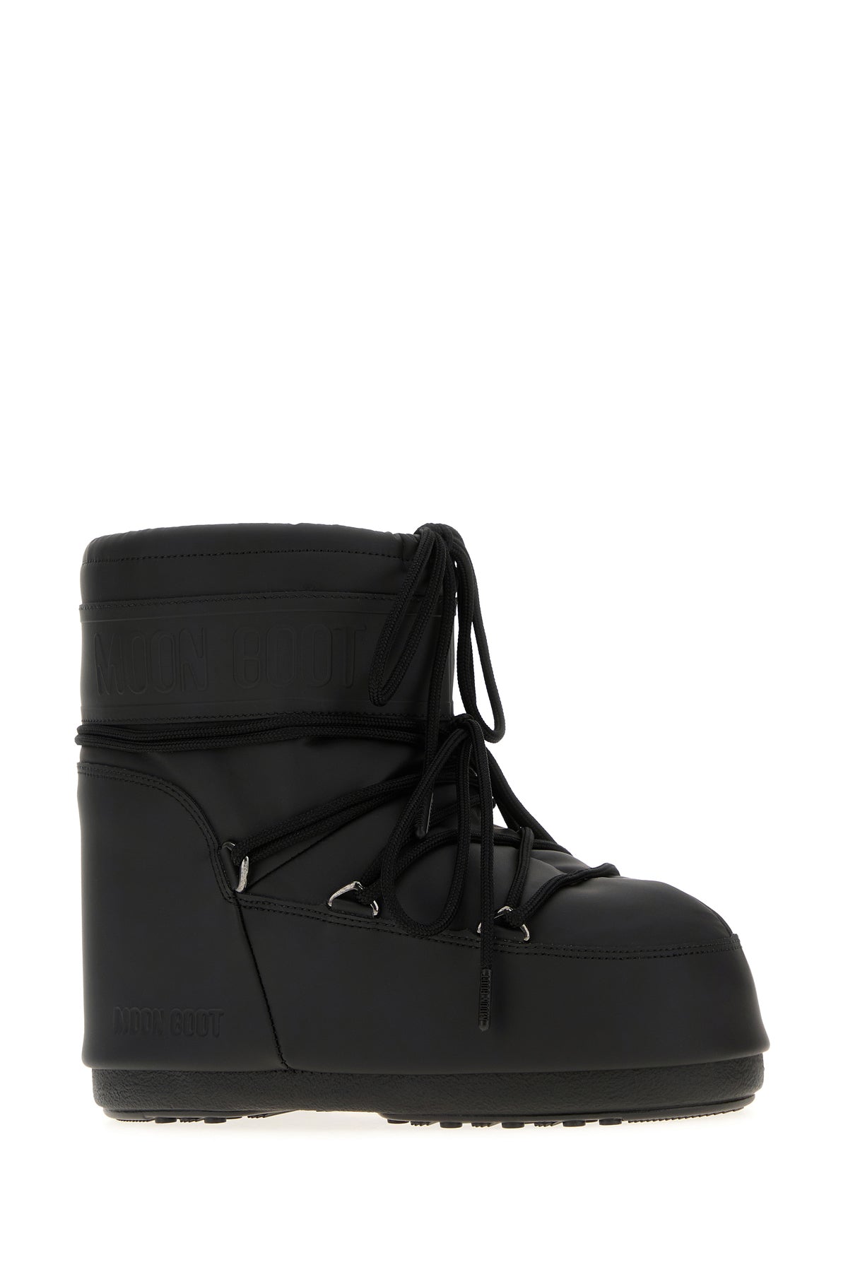 MOON BOOT Stivaletti Icon Low in similpelle nera, view 2