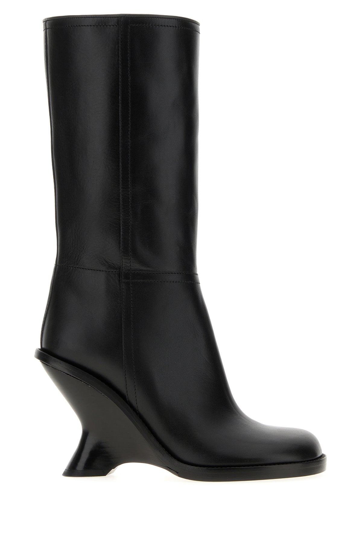 Dries Van Noten Stivali in pelle nera