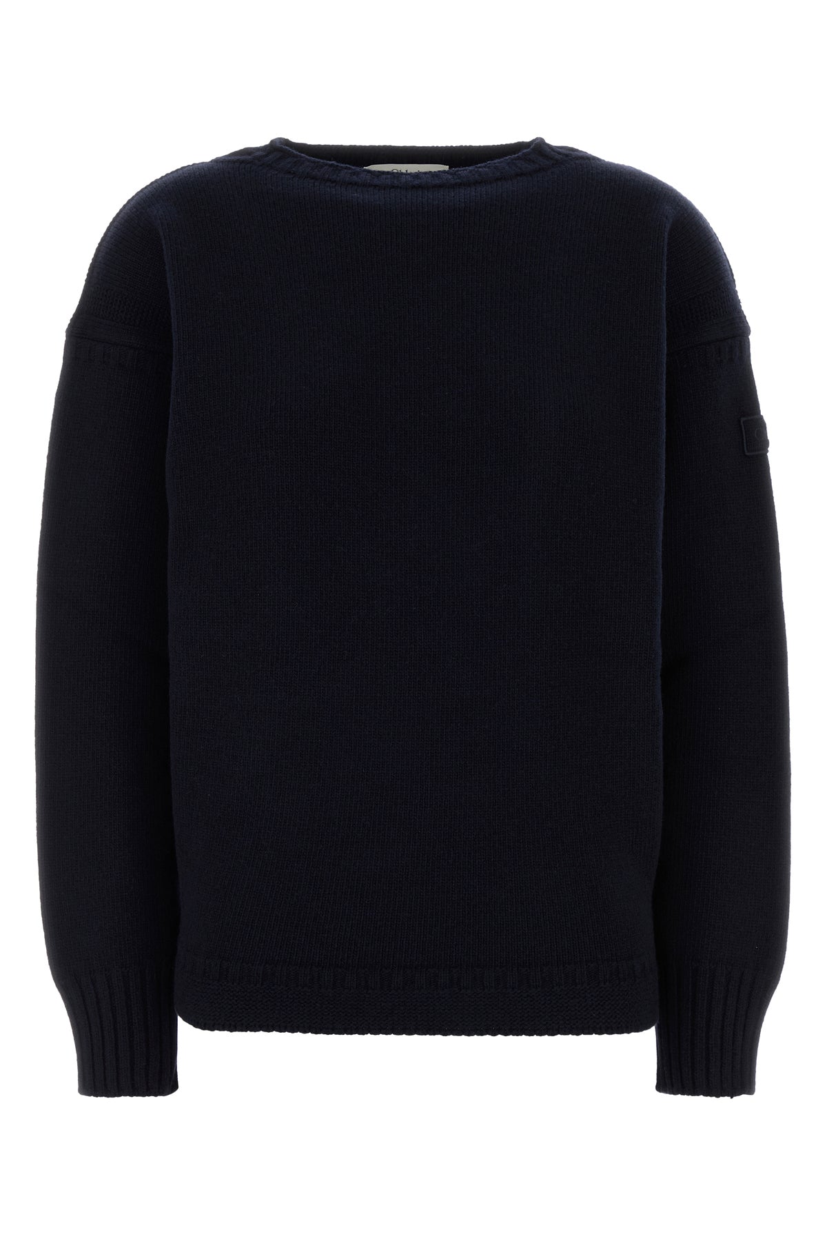 Chloé Maglione in misto lana blu scuro