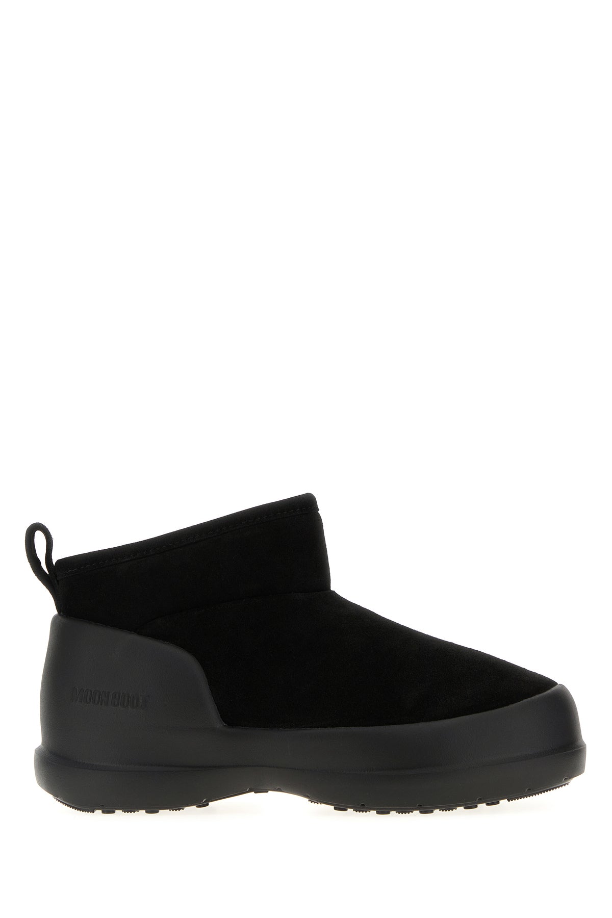 MOON BOOT Stivaletti Mezzaluna in pelle scamosciata nera
