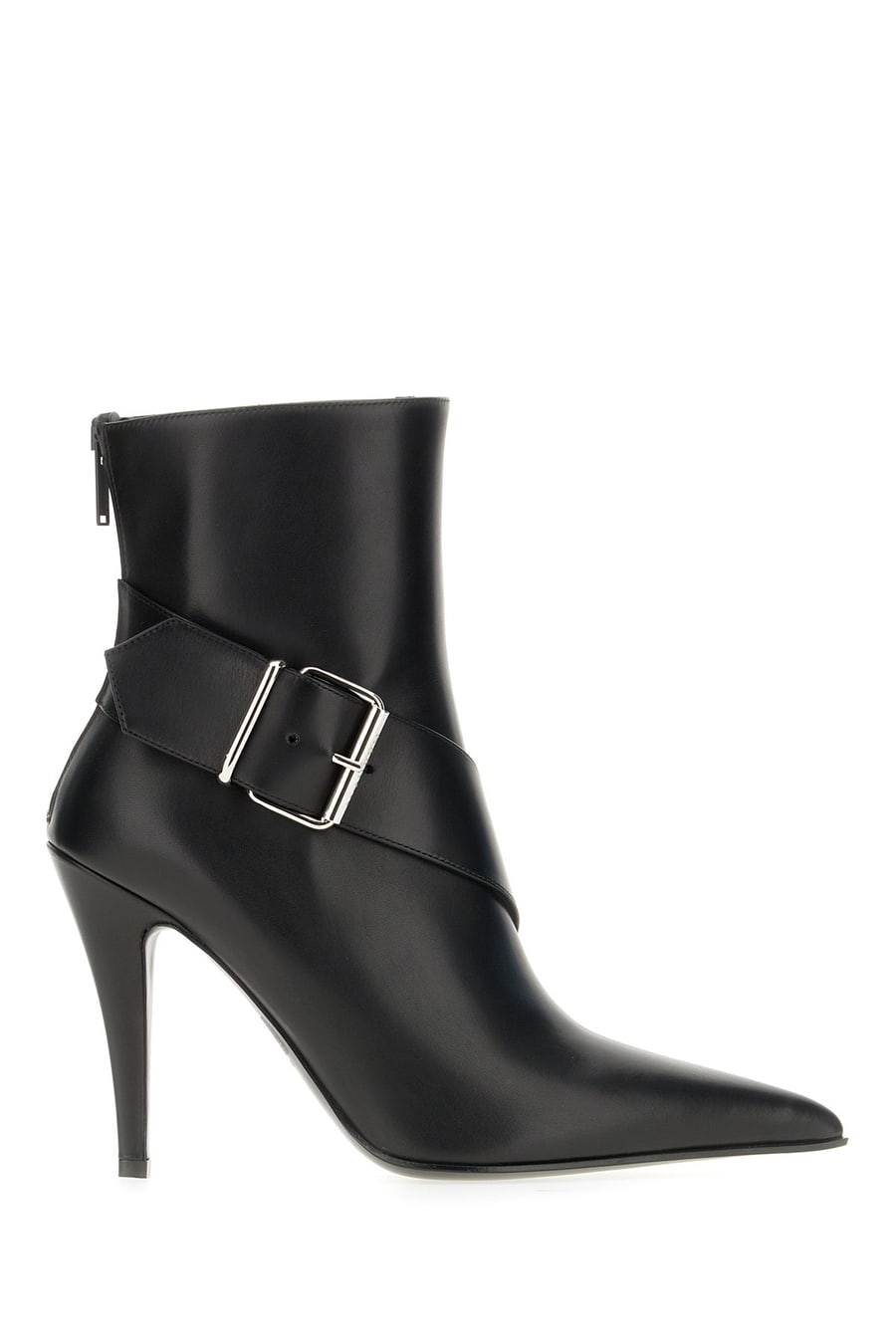 Alexander McQueen Stivaletti in pelle nera