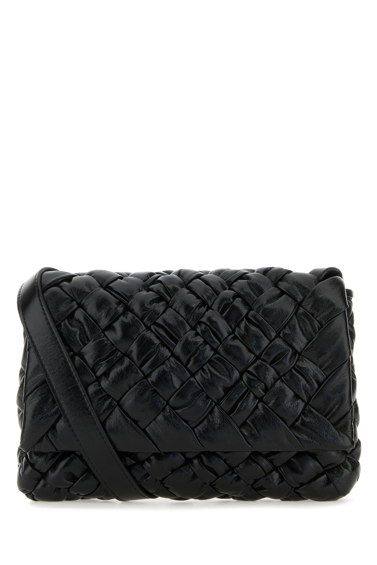 Bottega Veneta Borsa a tracolla in pelle nera