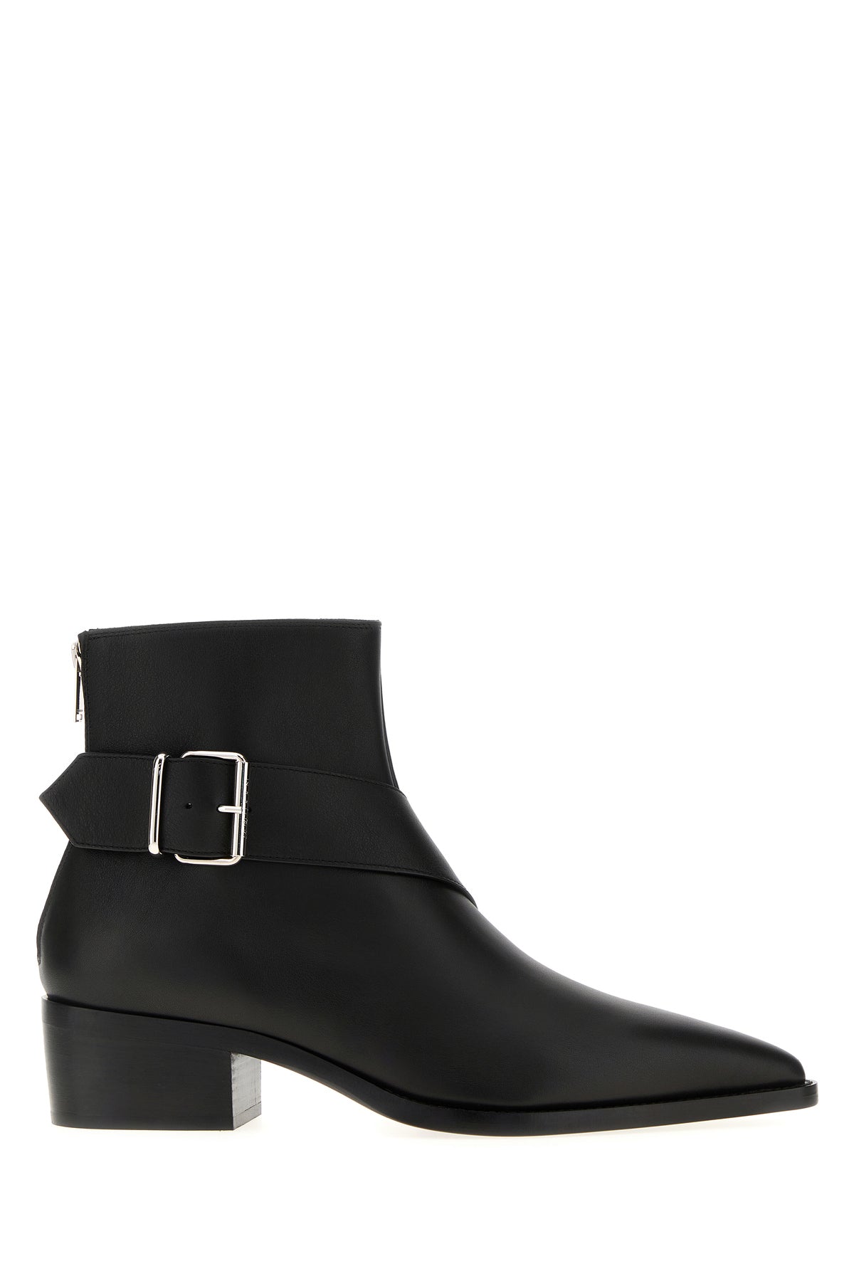 Alexander McQueen Stivaletti Heron in pelle nera