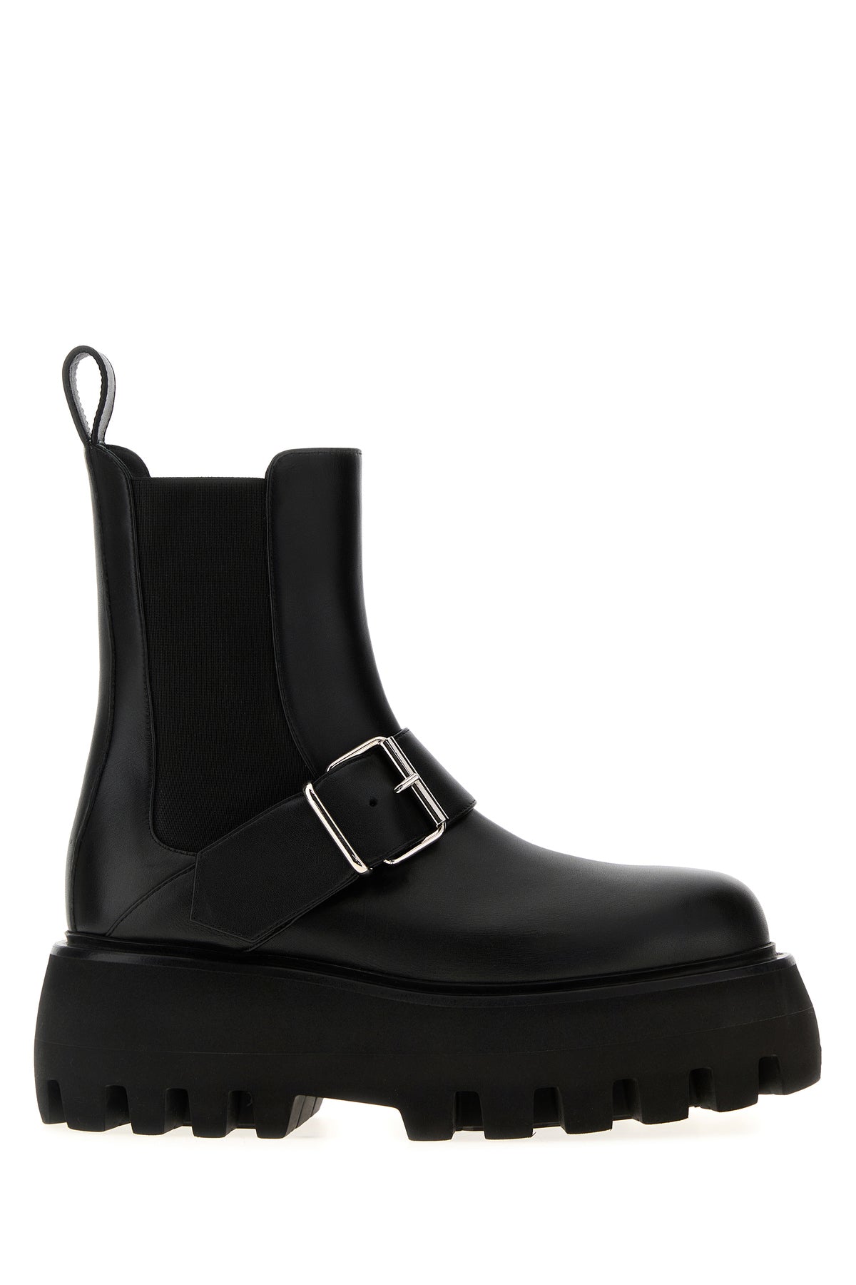 Alexander McQueen Stivaletti Sofa in pelle nera