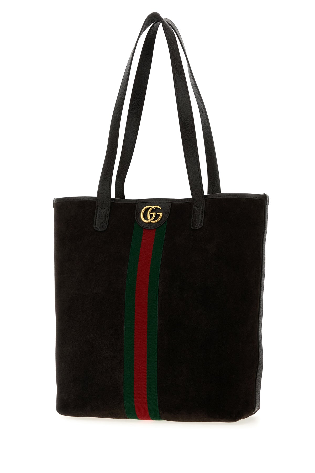 Gucci Borsa shopping Ophidia in pelle scamosciata nera, view 2