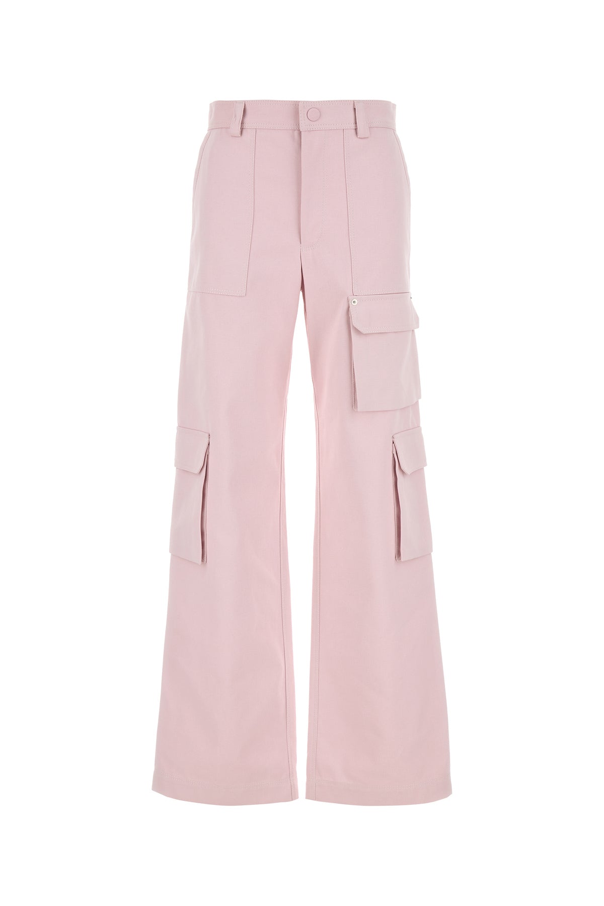 Gucci Pantalone cargo in cotone rosa pastello