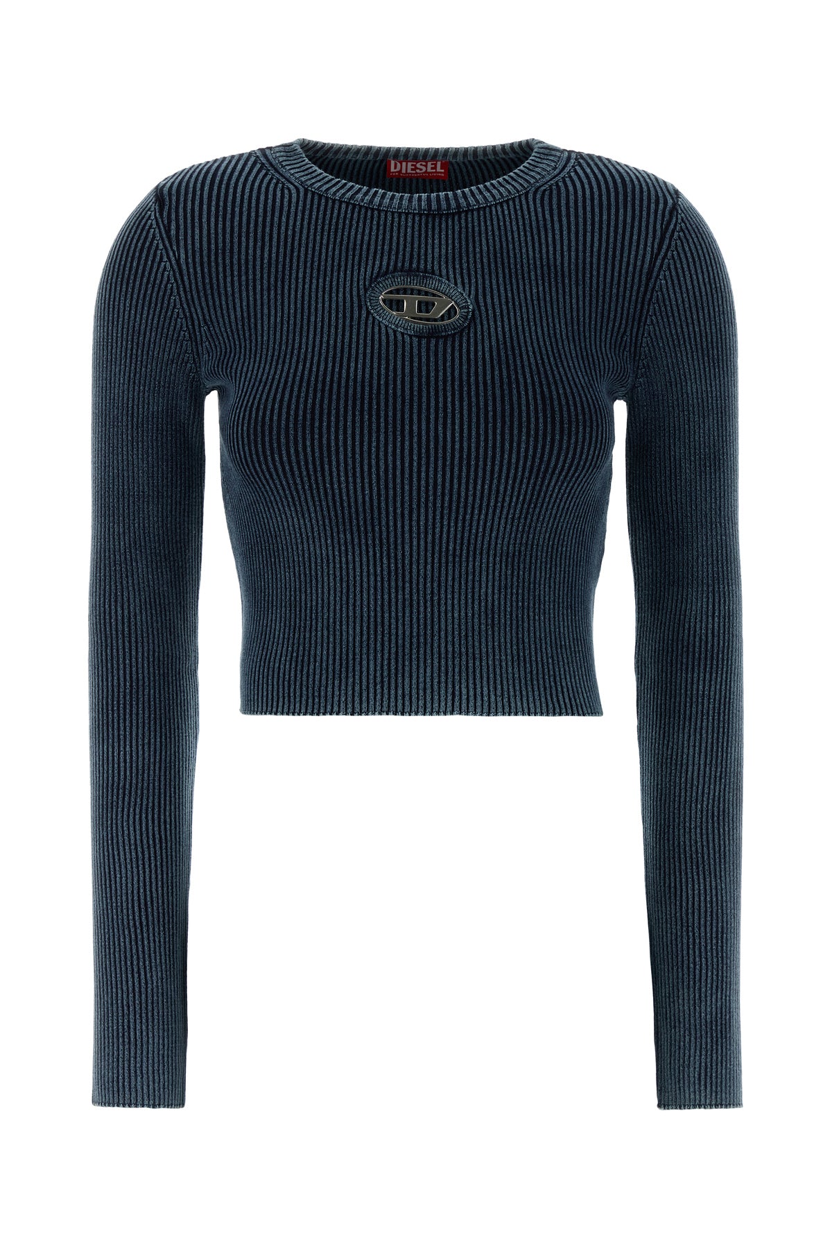 Diesel T-shirt M-Anchor in cotone blu denim