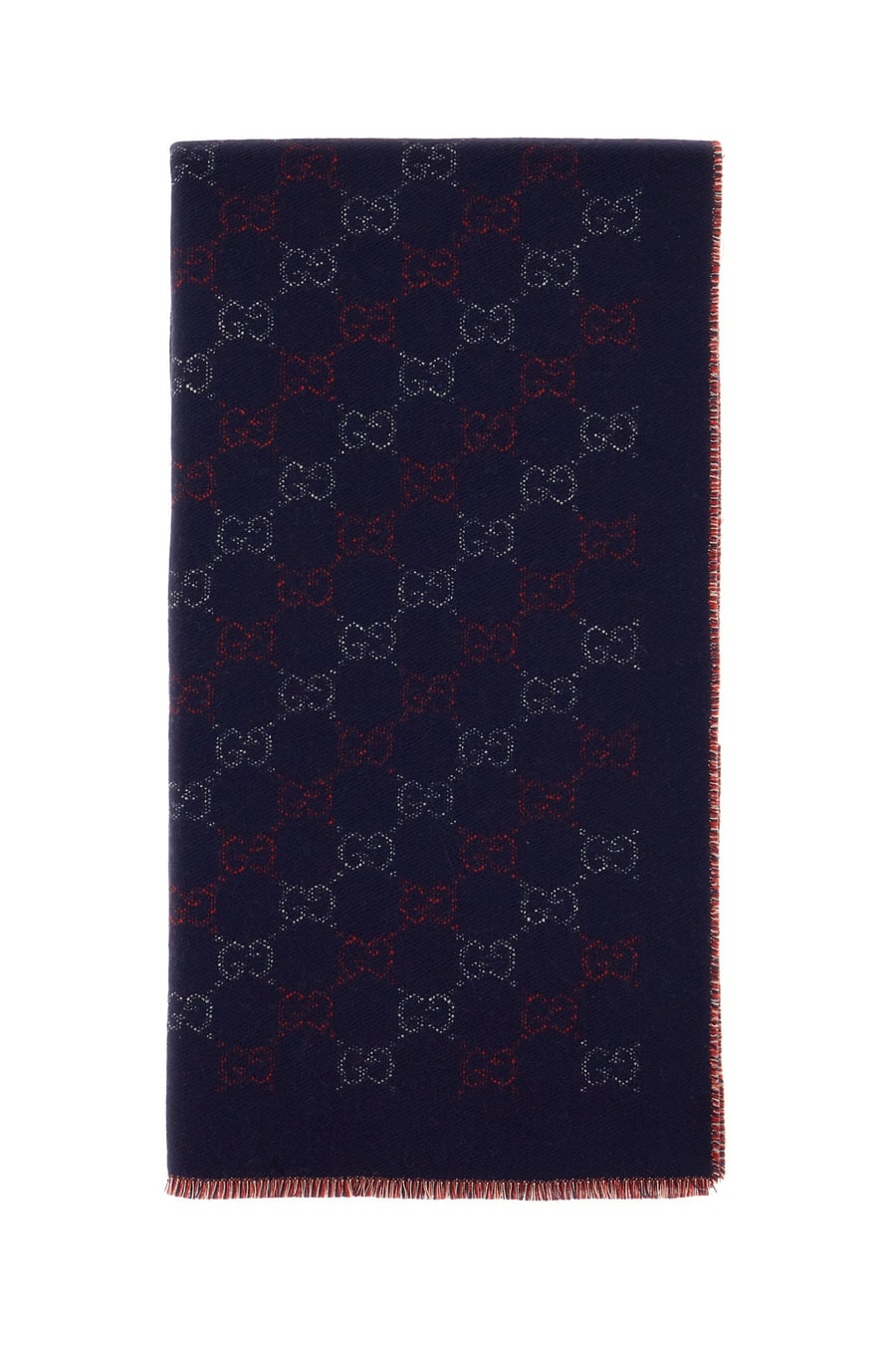 Gucci Sciarpa in lana ricamata