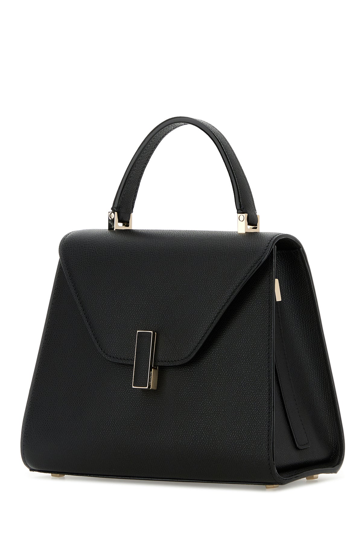VALEXTRA Borsa a mano Iside media in pelle nera, view 2
