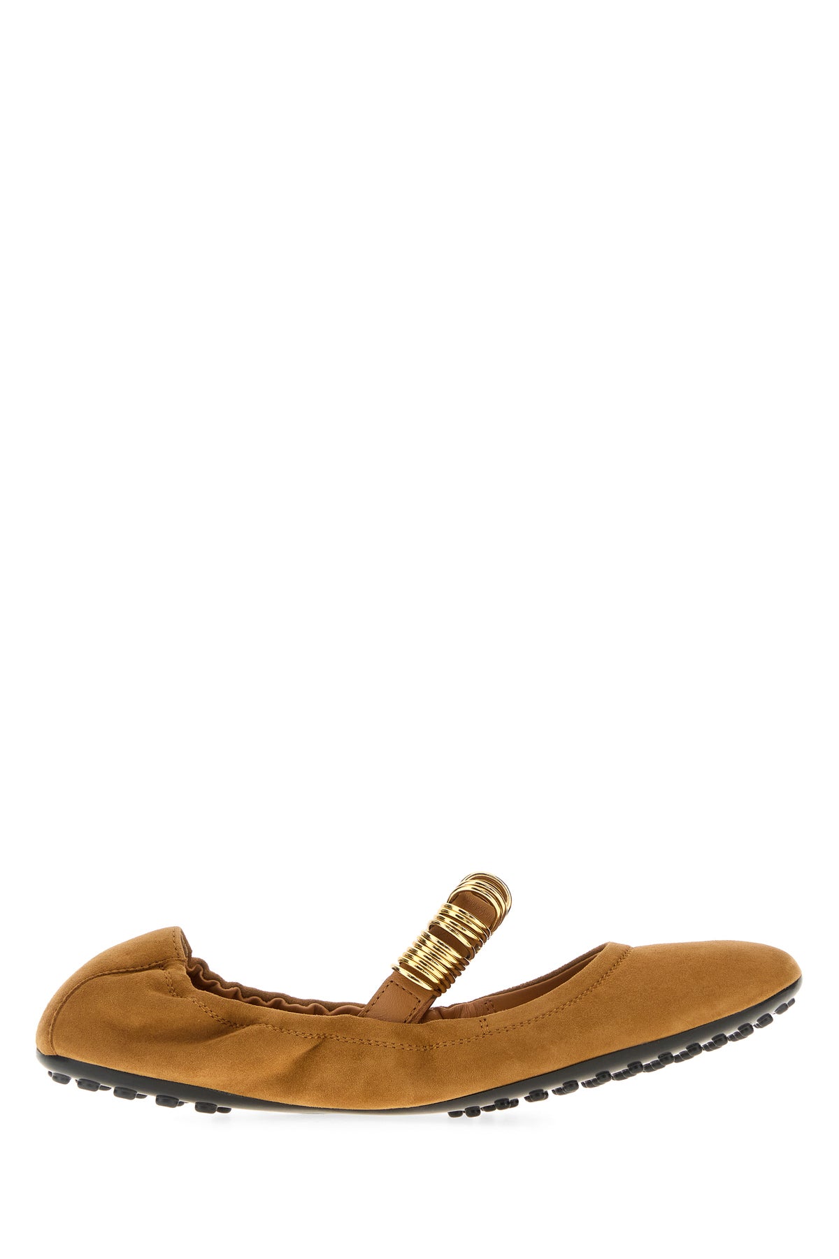 Tod's Ballerine in pelle scamosciata cammello
