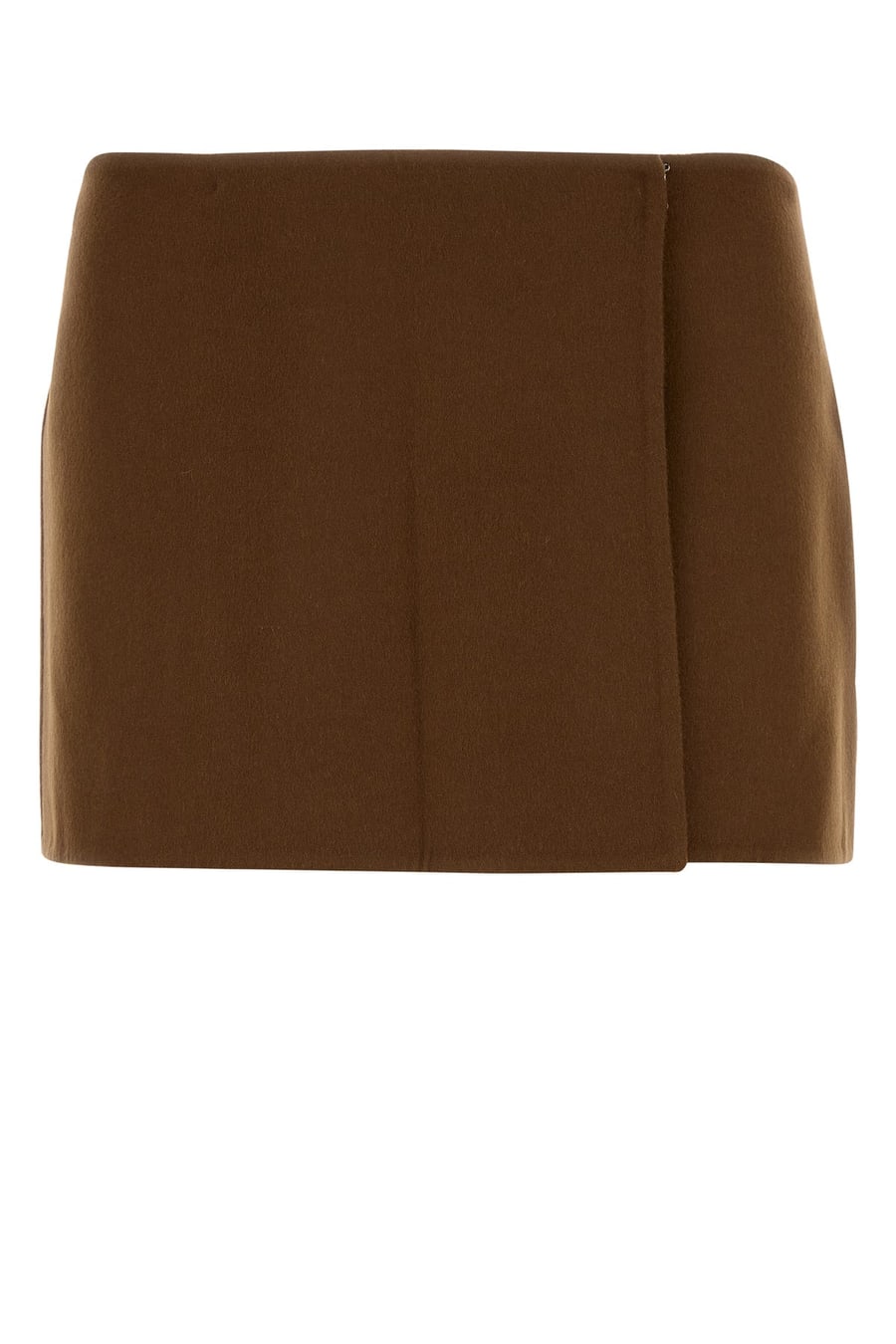 Miu Miu Minigonna in misto lana marrone
