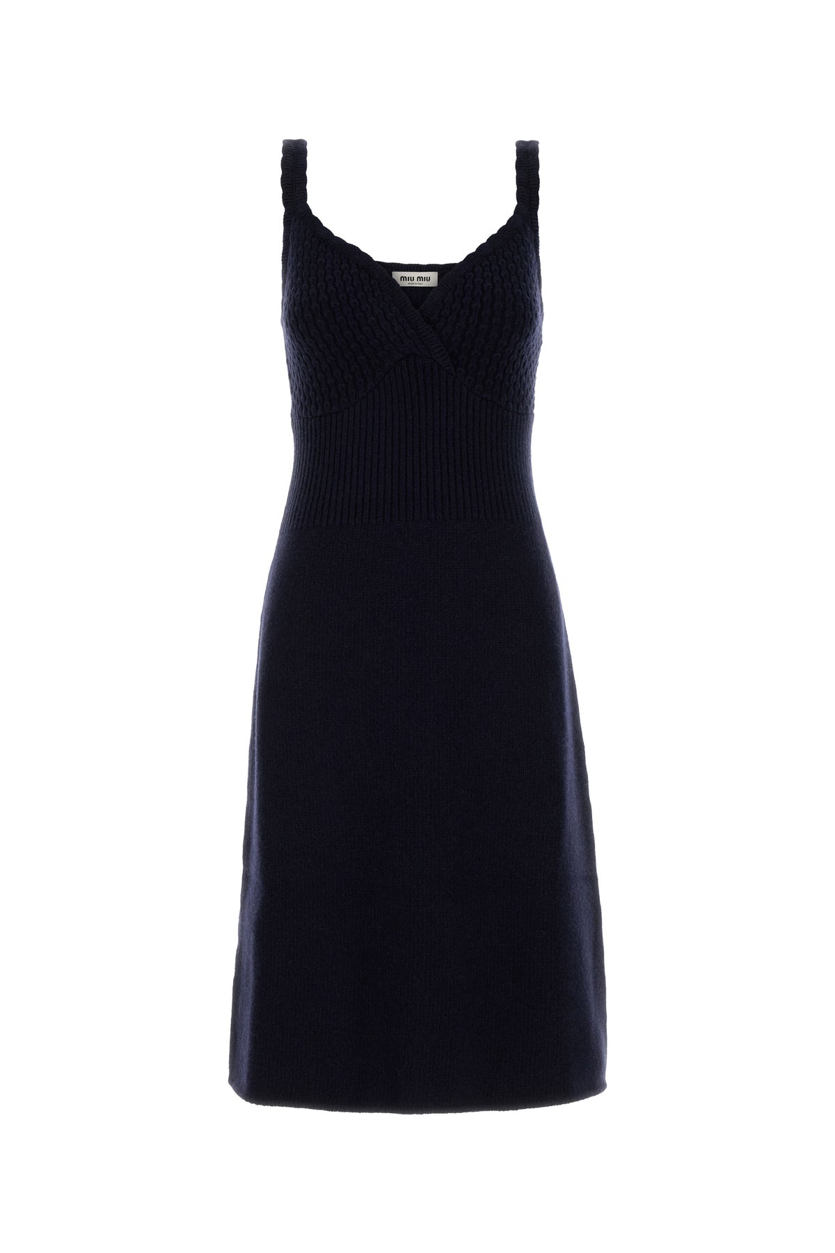 Miu Miu Abito in lana blu navy