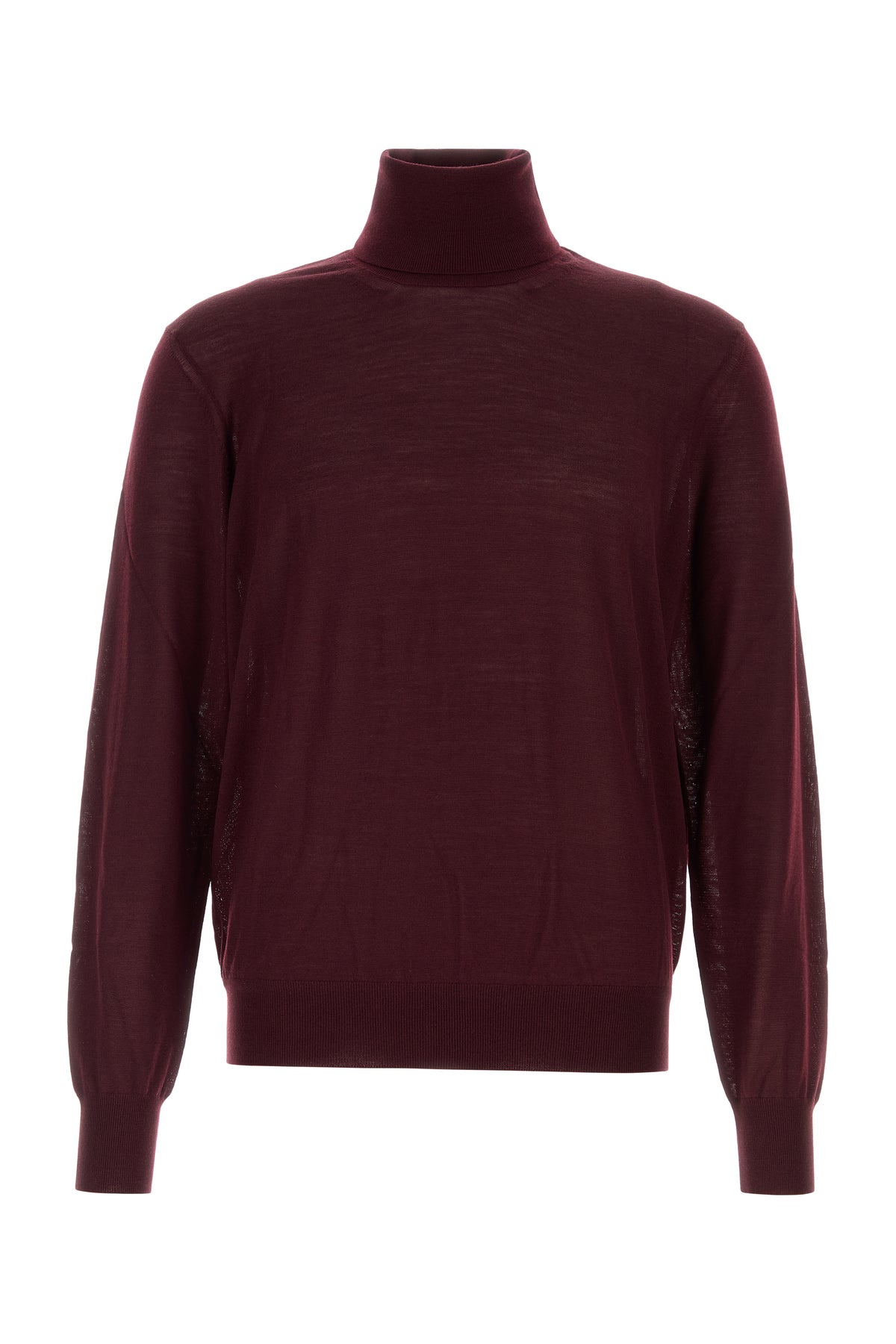 Saint Laurent Maglione in lana melanzana