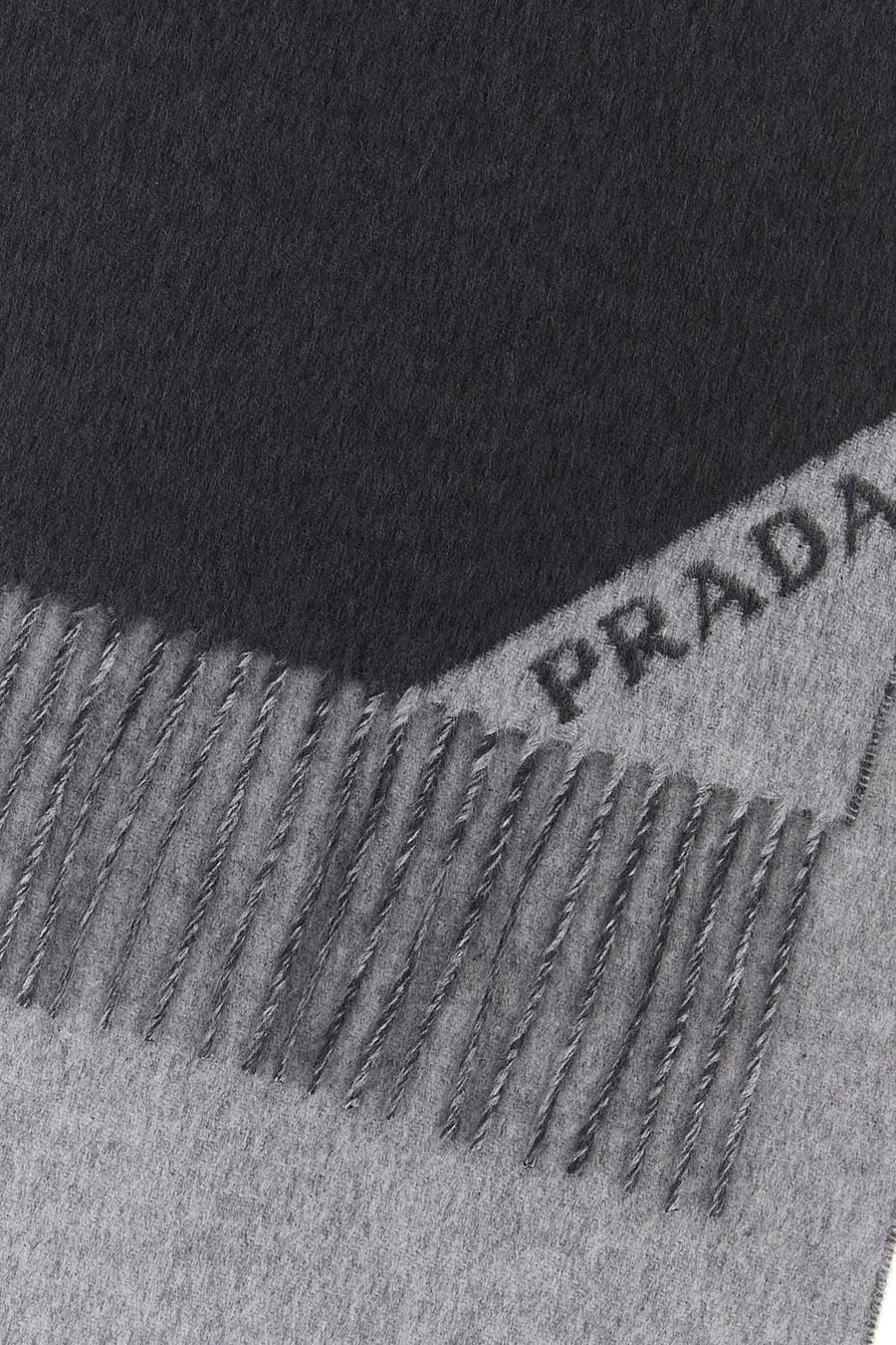 Prada Sciarpa in cashmere antracite, view 2