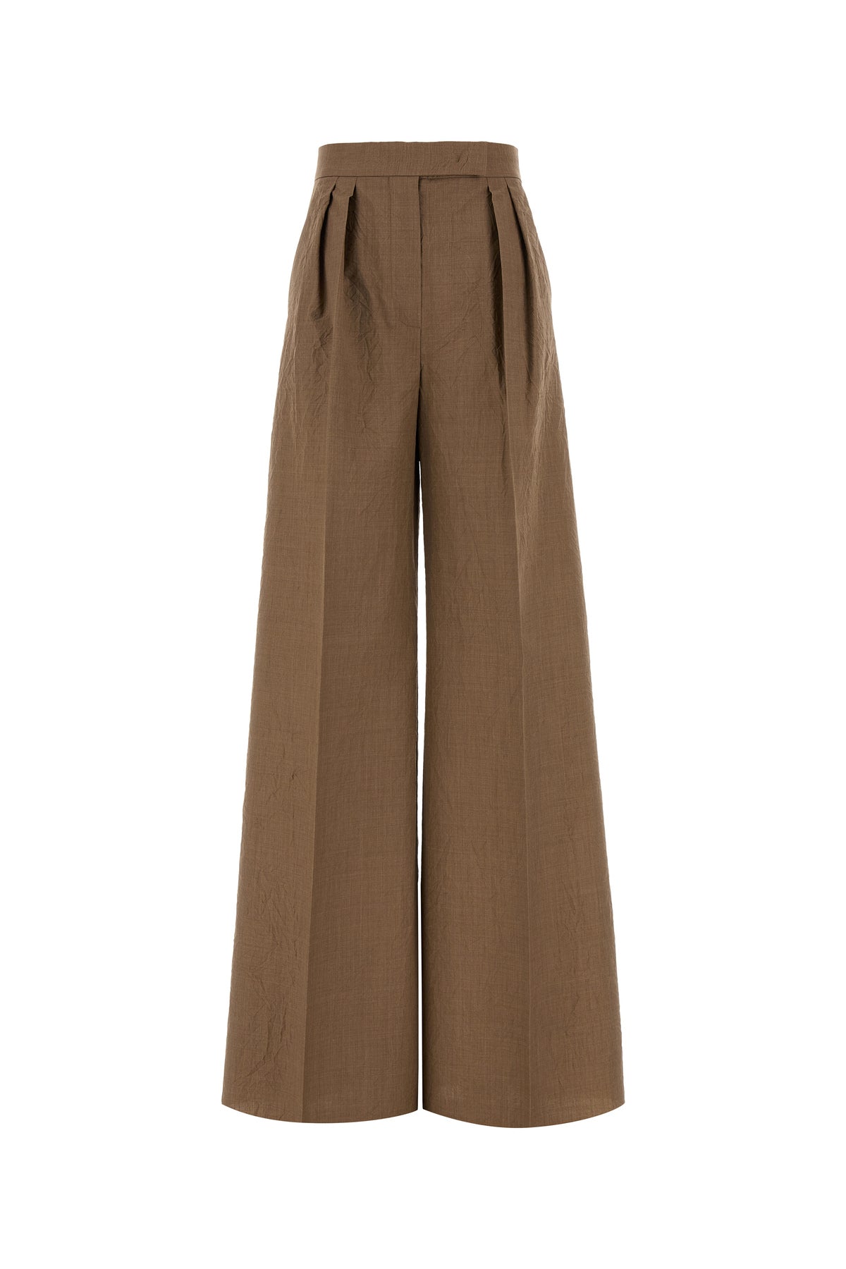 Max Mara Pantalone a zampa Teruel in lana biscotto