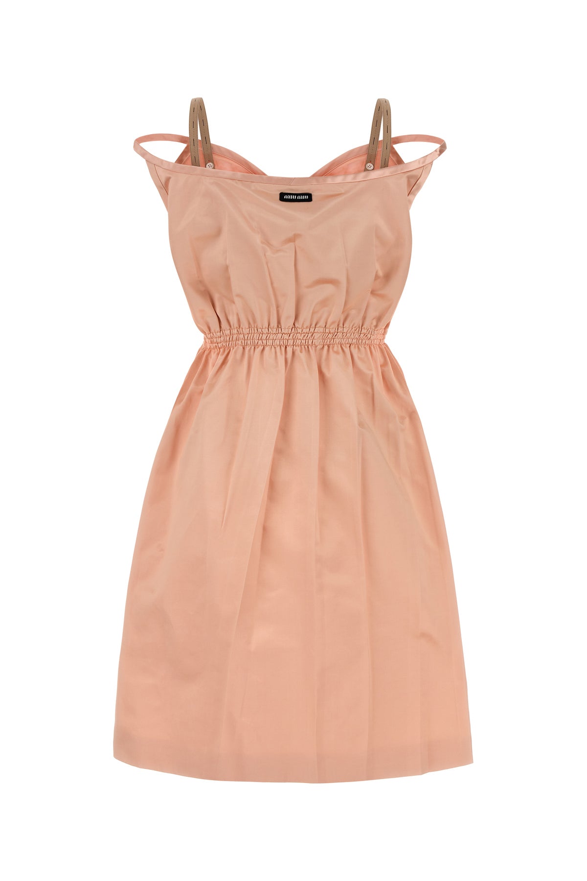 Miu Miu Abito in raso salmone, view 2