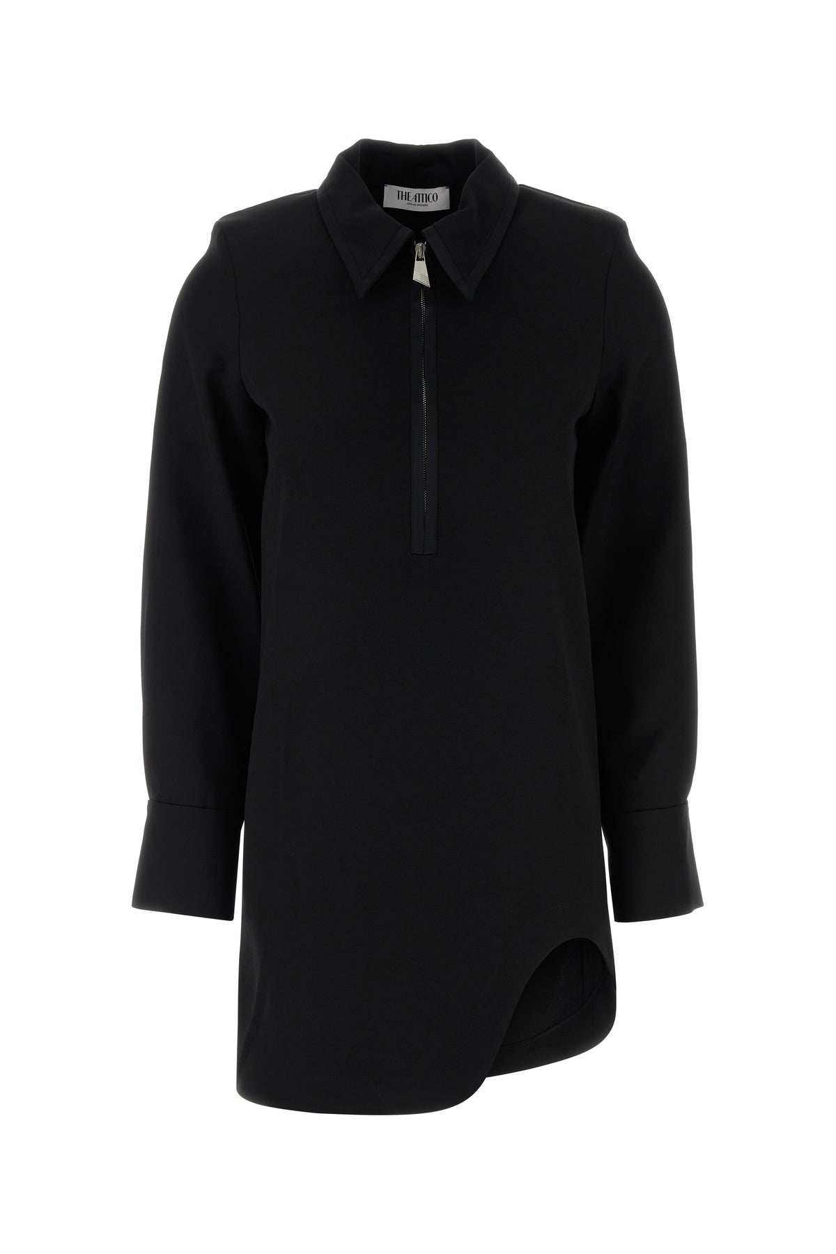 The Attico Mini abito in gabardine nero