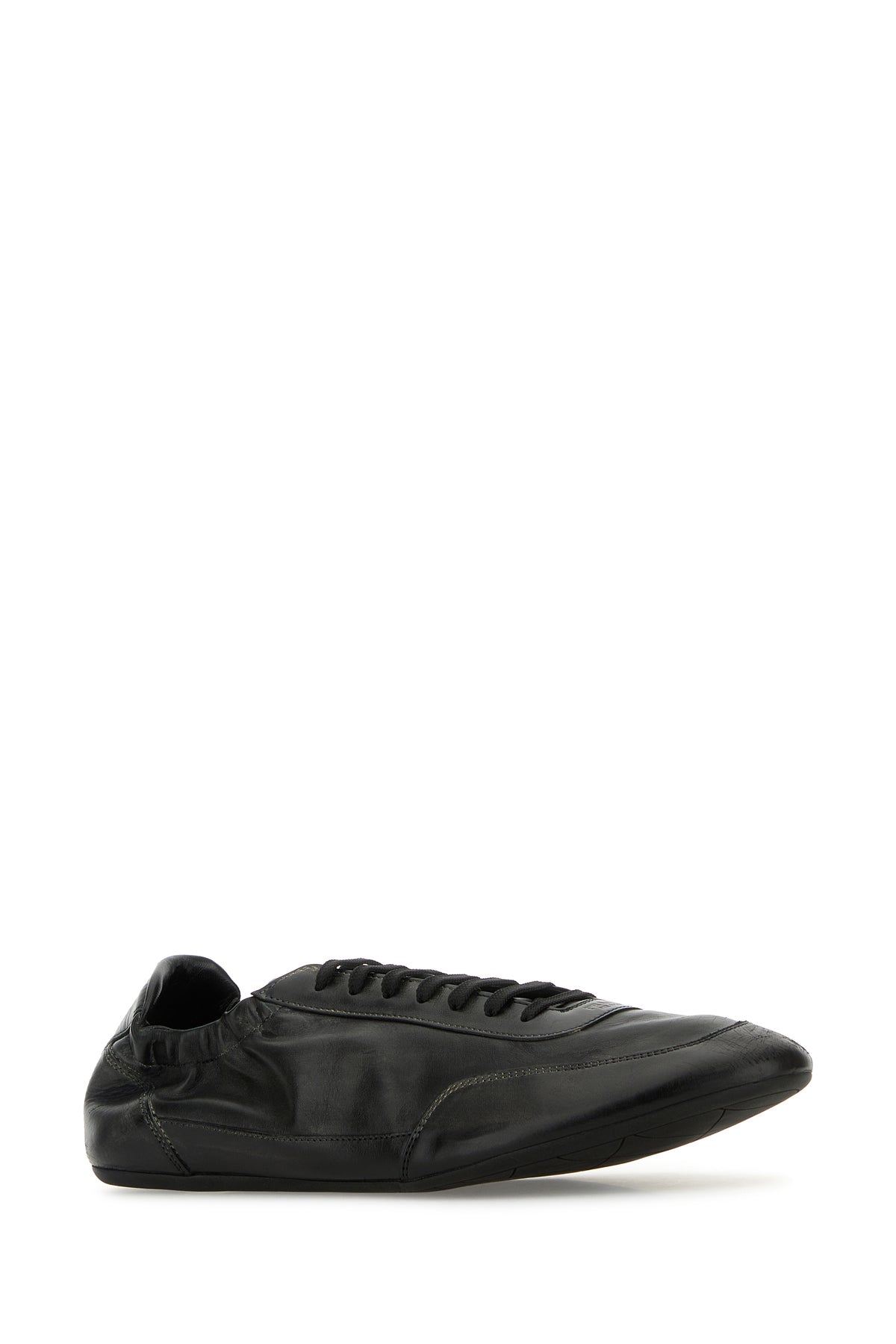 Prada Sneakers Collapse in pelle nera, view 2