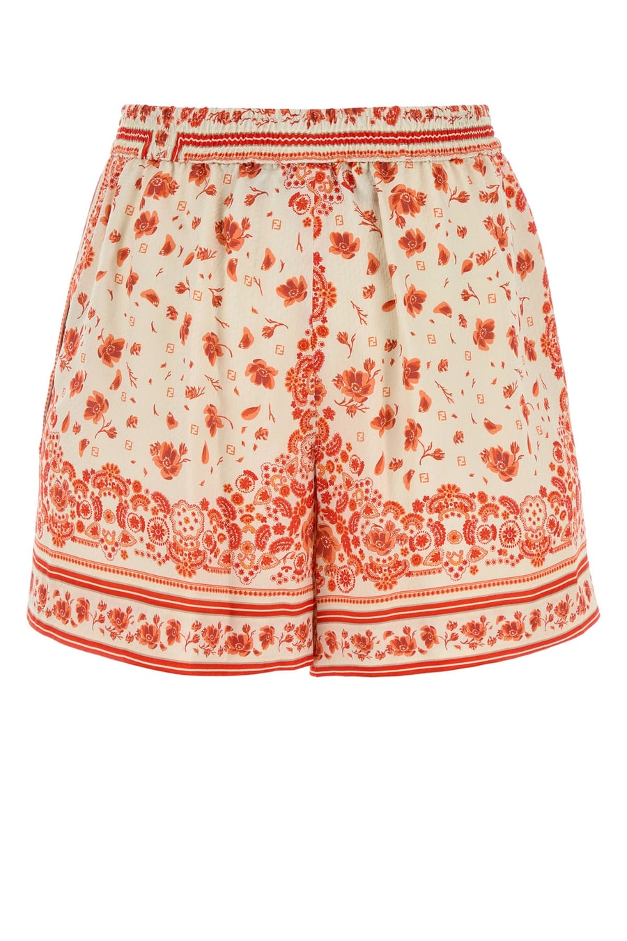 Fendi Shorts in seta stampata, view 2