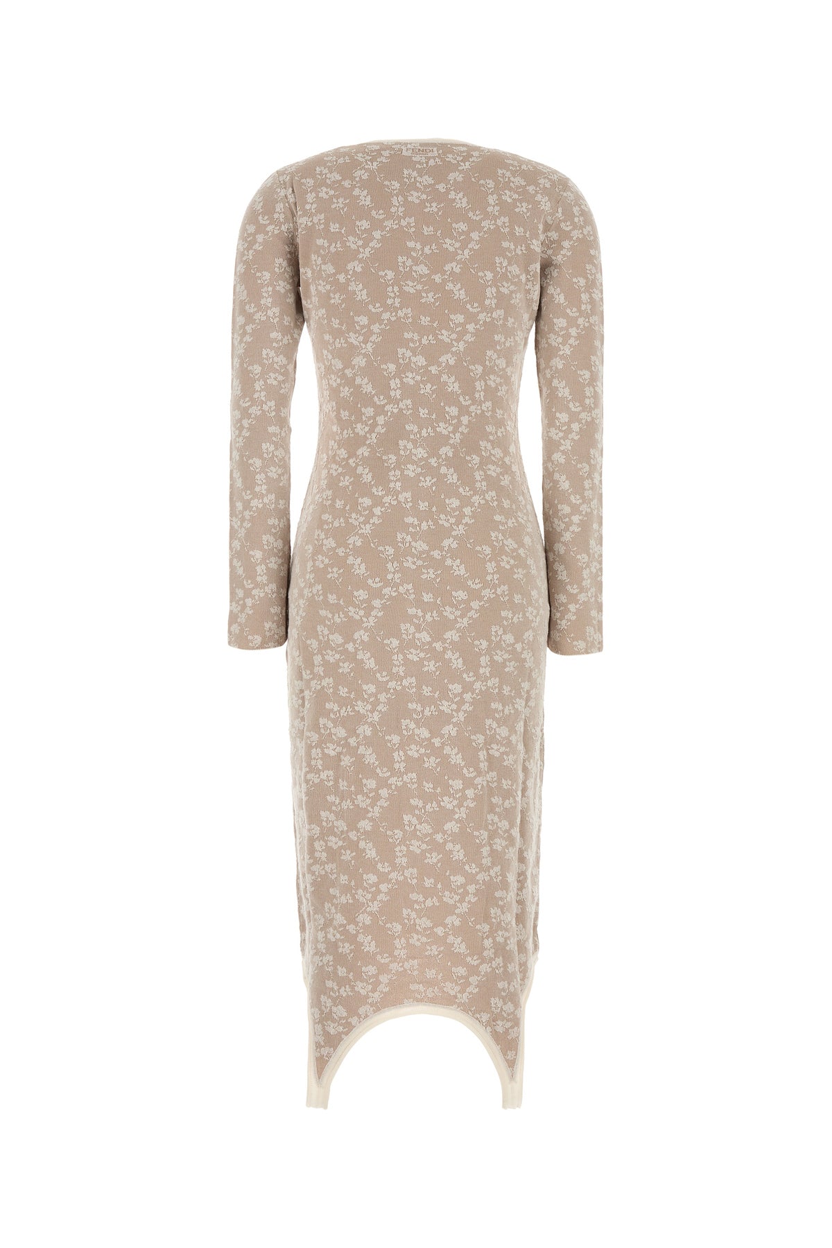 Fendi Abito in misto cotone ricamato, view 2