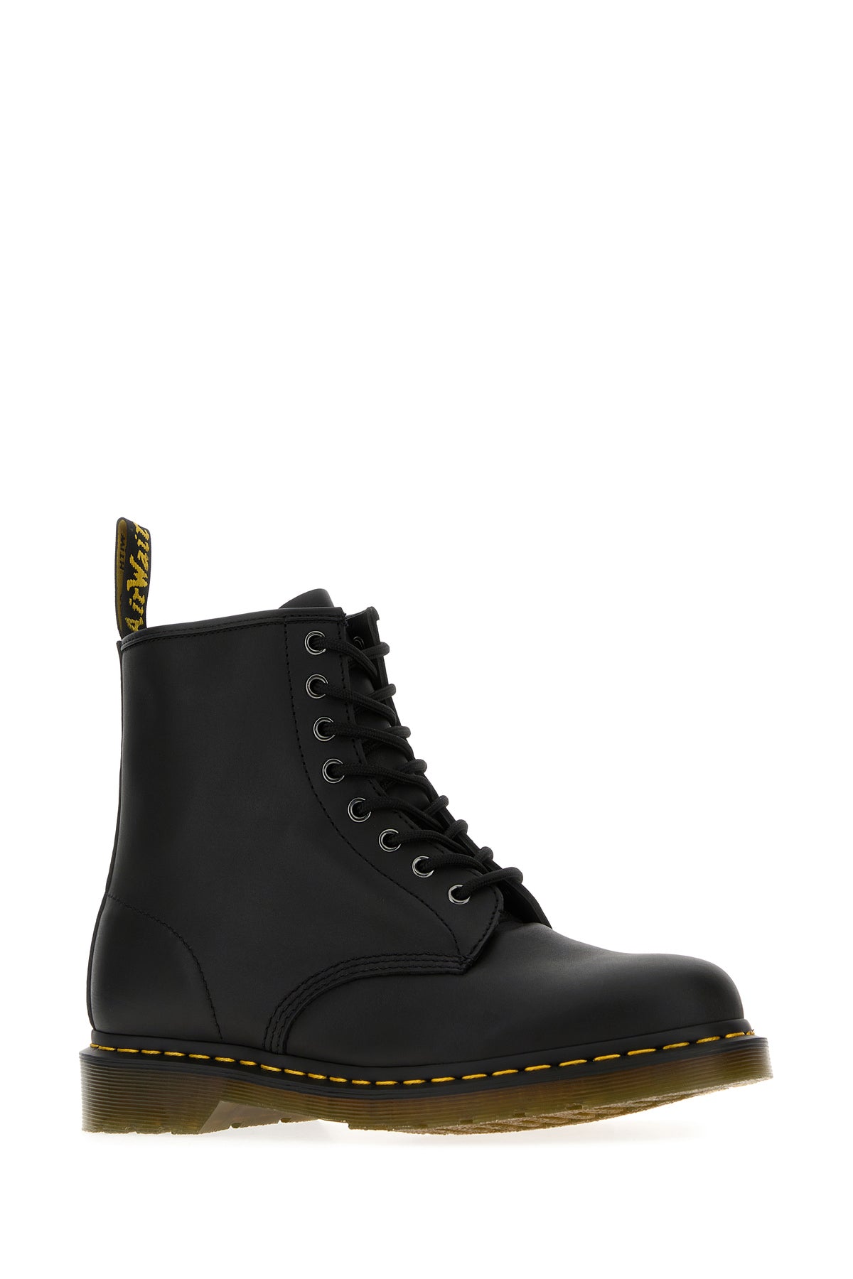 DR MARTENS Stivaletti in nappa nera, view 2