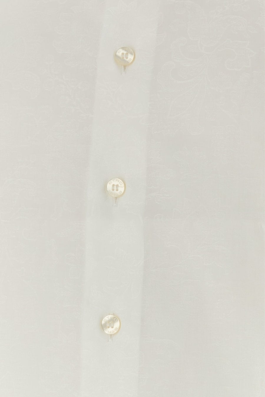 Etro Camicia in jacquard bianco, view 3