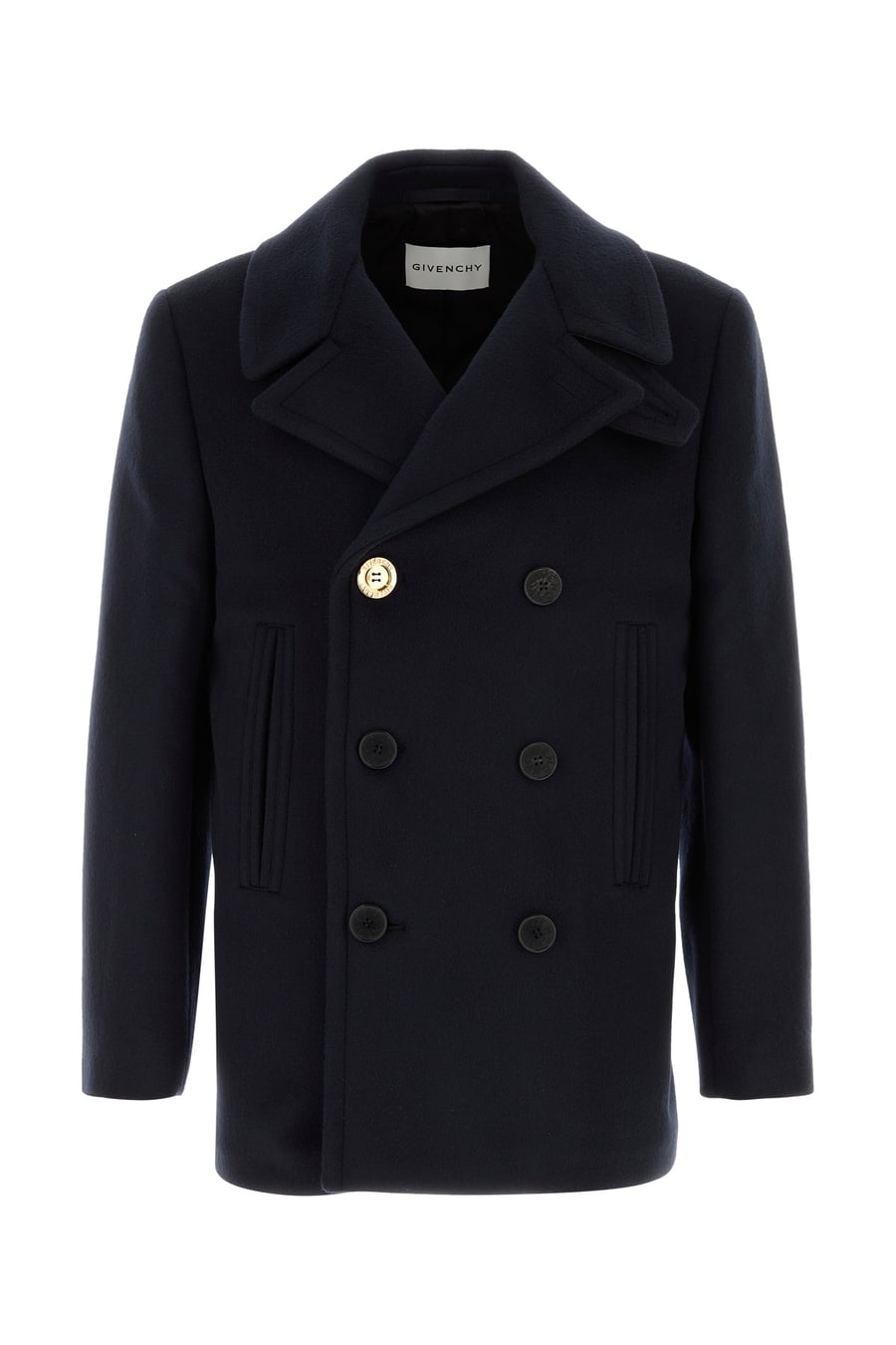 Givenchy Cappotto in lana blu notte