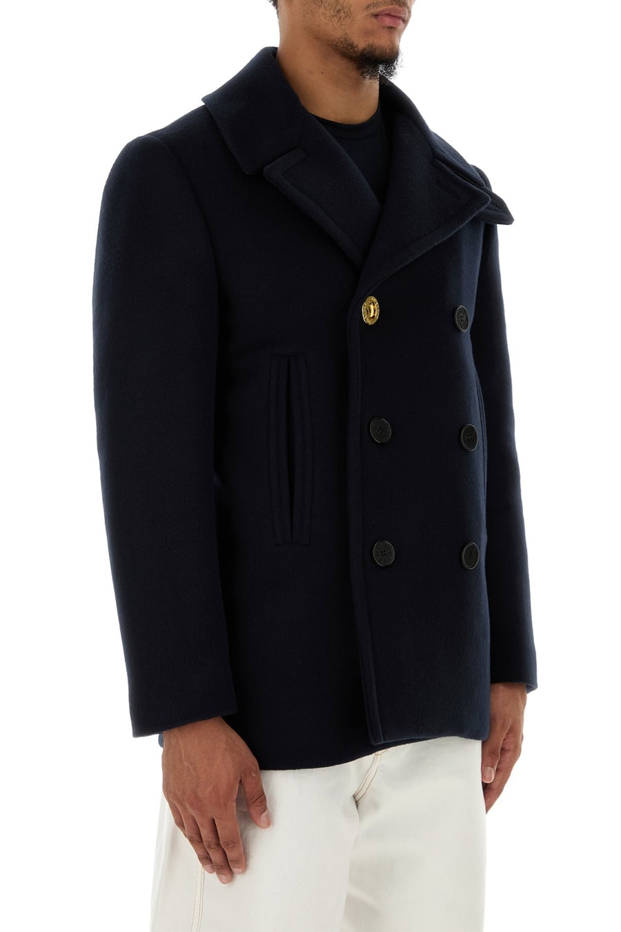Givenchy Cappotto in lana blu notte, view 3